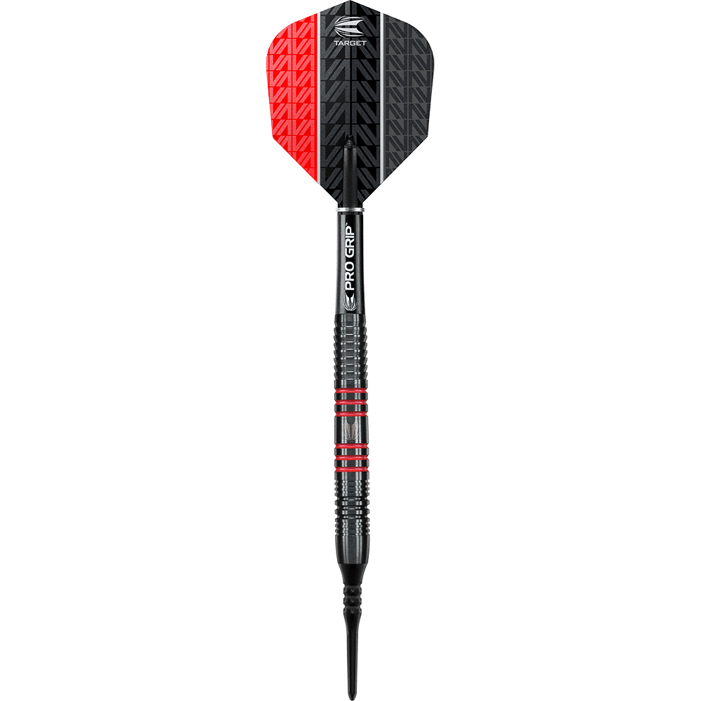 Target Vapor8 Black Red Soft Darts - 19g