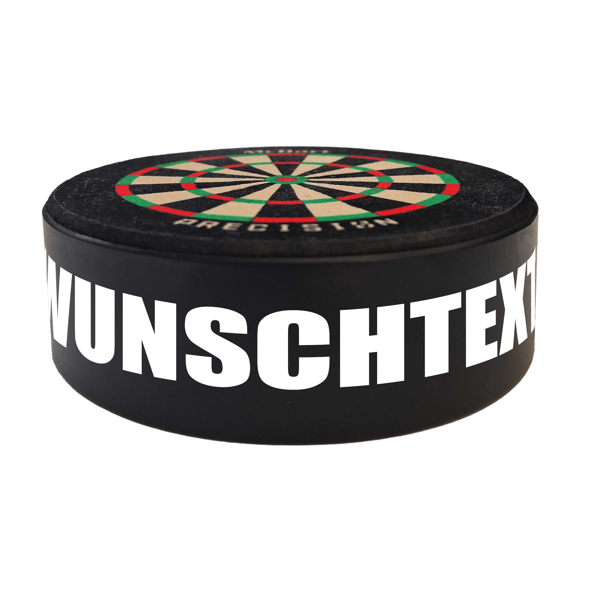 McDart Precision Mini Dartboard with custom text Das Bild zeigt das Produkt mit dem Dateinamen 765_McDart_Mini_Precision_Dartboard_Darthalter_2_Impact. Es handelt sich um ein Dartartikel von McDart.