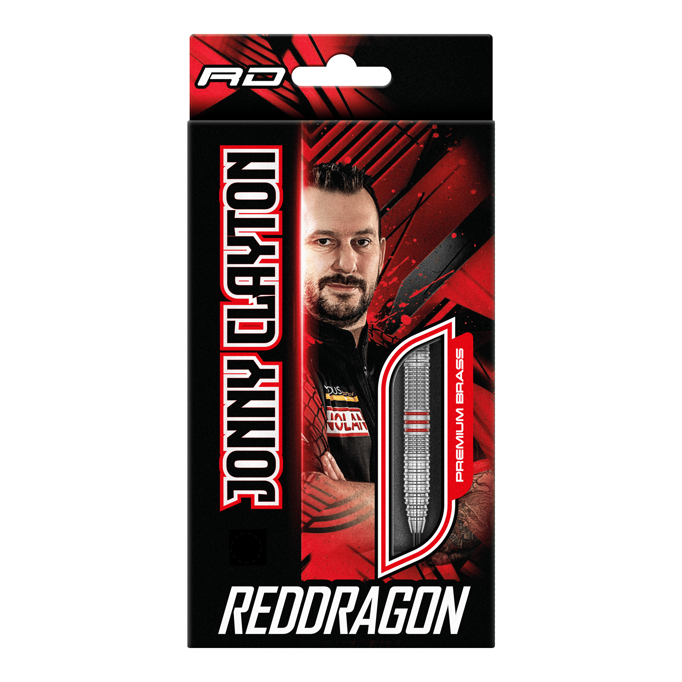 Red Dragon Jonny Clayton Brass Steel Darts - 21 g