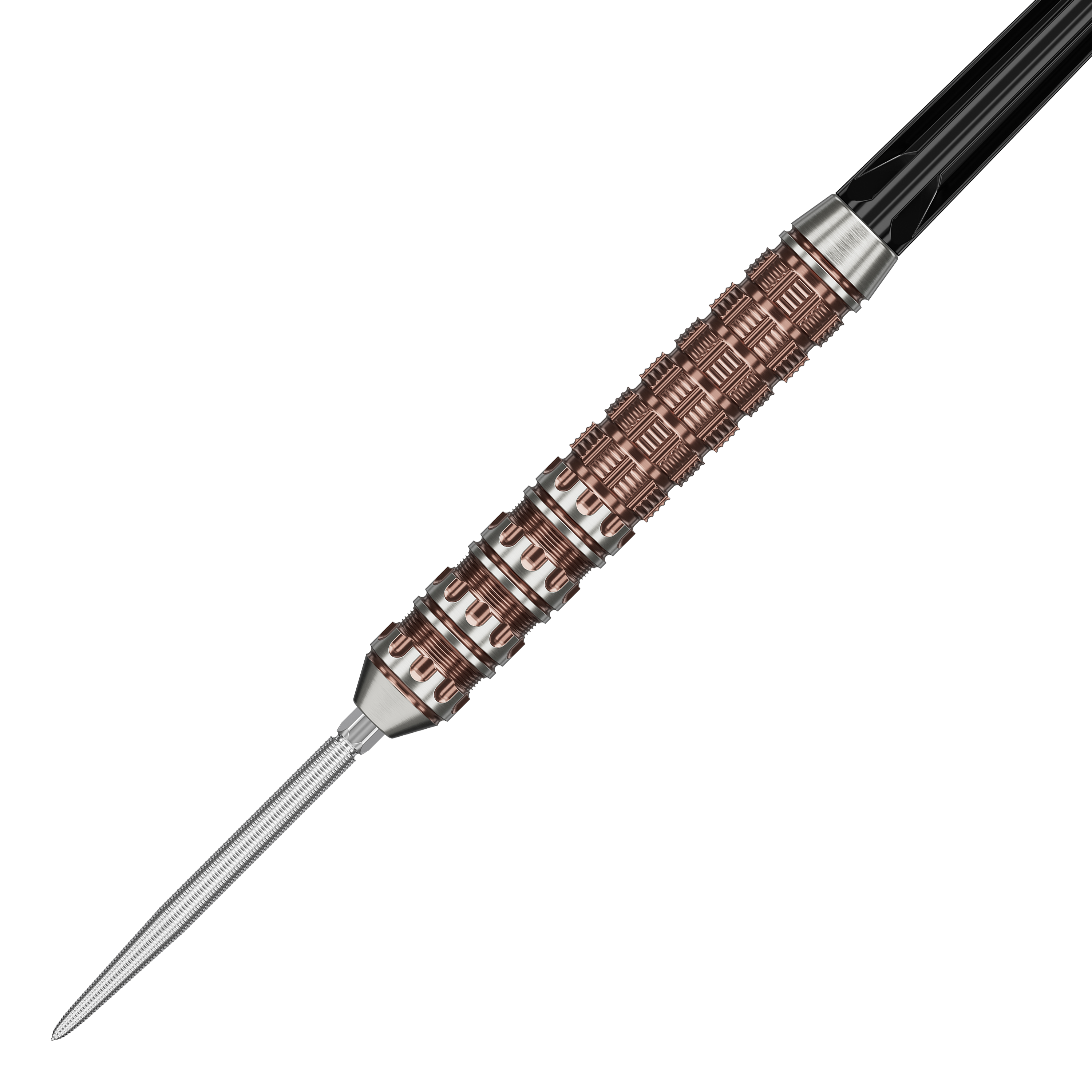 Hier sind die Target Japan Prime Series George Nishitani Raptor GEN6 Swiss Point Steeldarts zu sehen. Die Darts haben ein modernes Design.