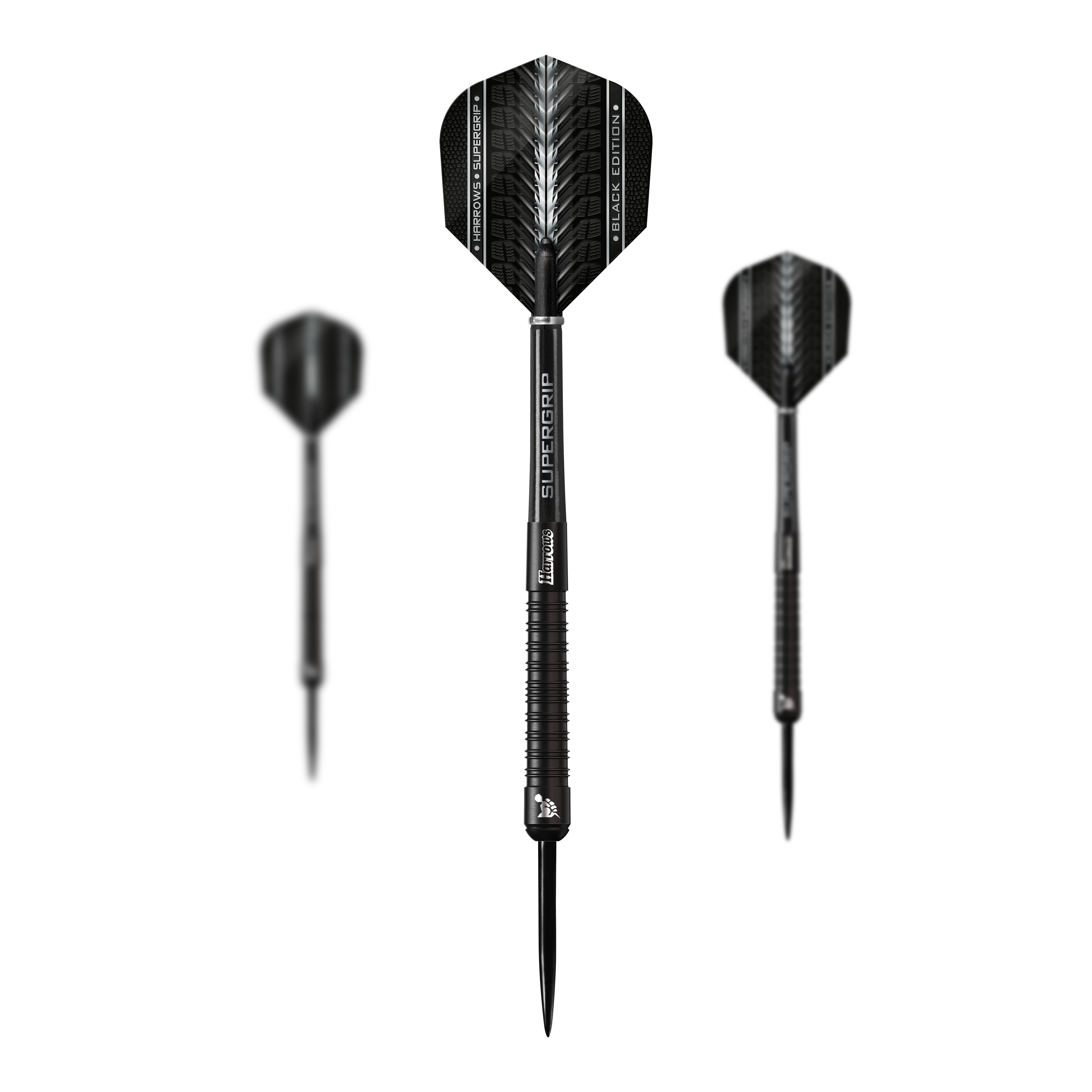 Harrows Supergrip Black Edition Steeldarts