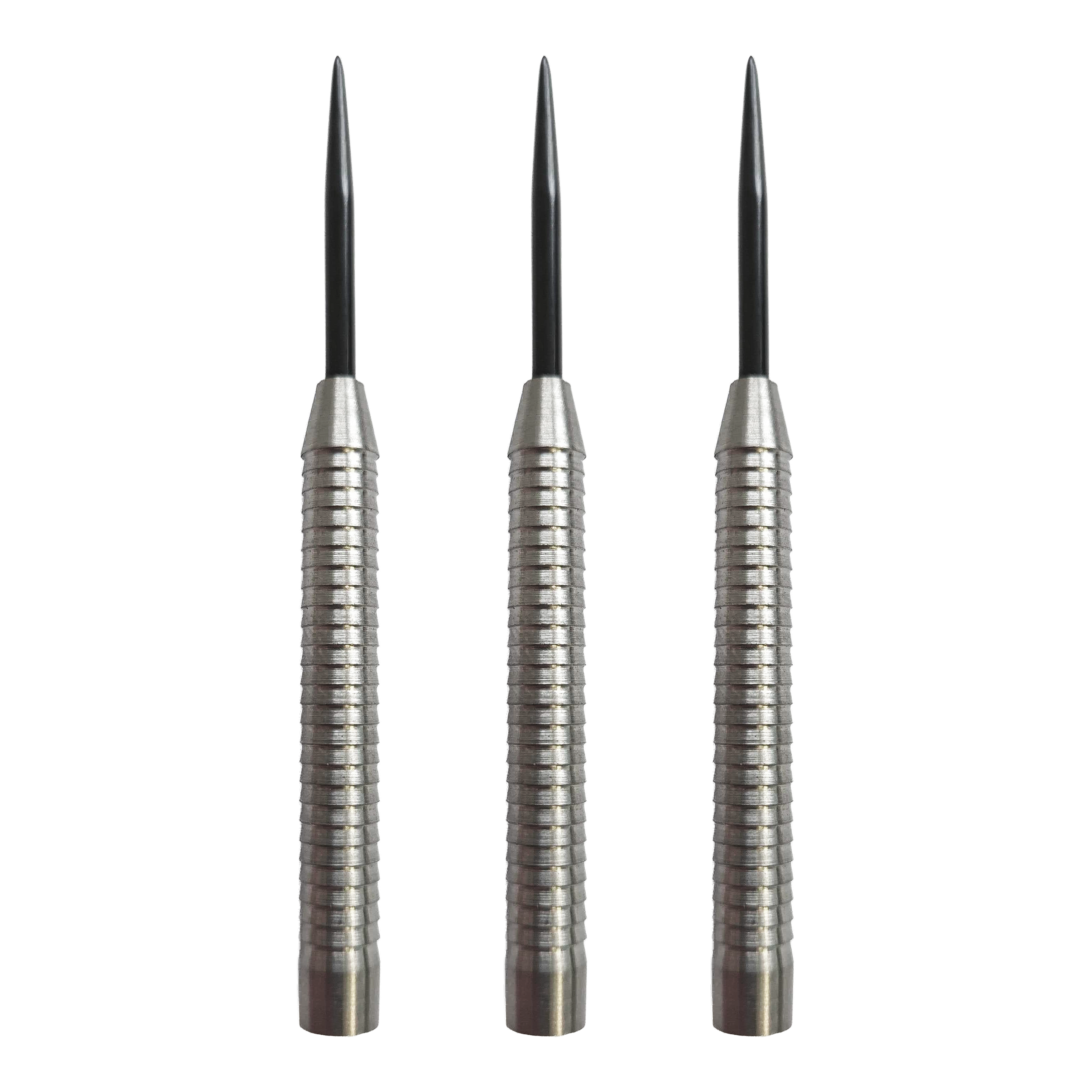 McDart Shark 3 steel dart barrels - 18g Hier sieht man die McDart Shark 3 Steeldart-Barrels mit 18g Gewicht als Set. Die Steeldart-Barrels zeichnen sich durch eine anspruchsvolle Struktur aus.