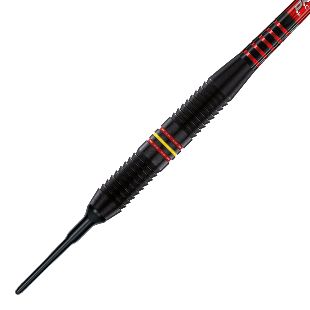 Winmau Outrage V1 Black Coated Brass Soft Darts - 18g