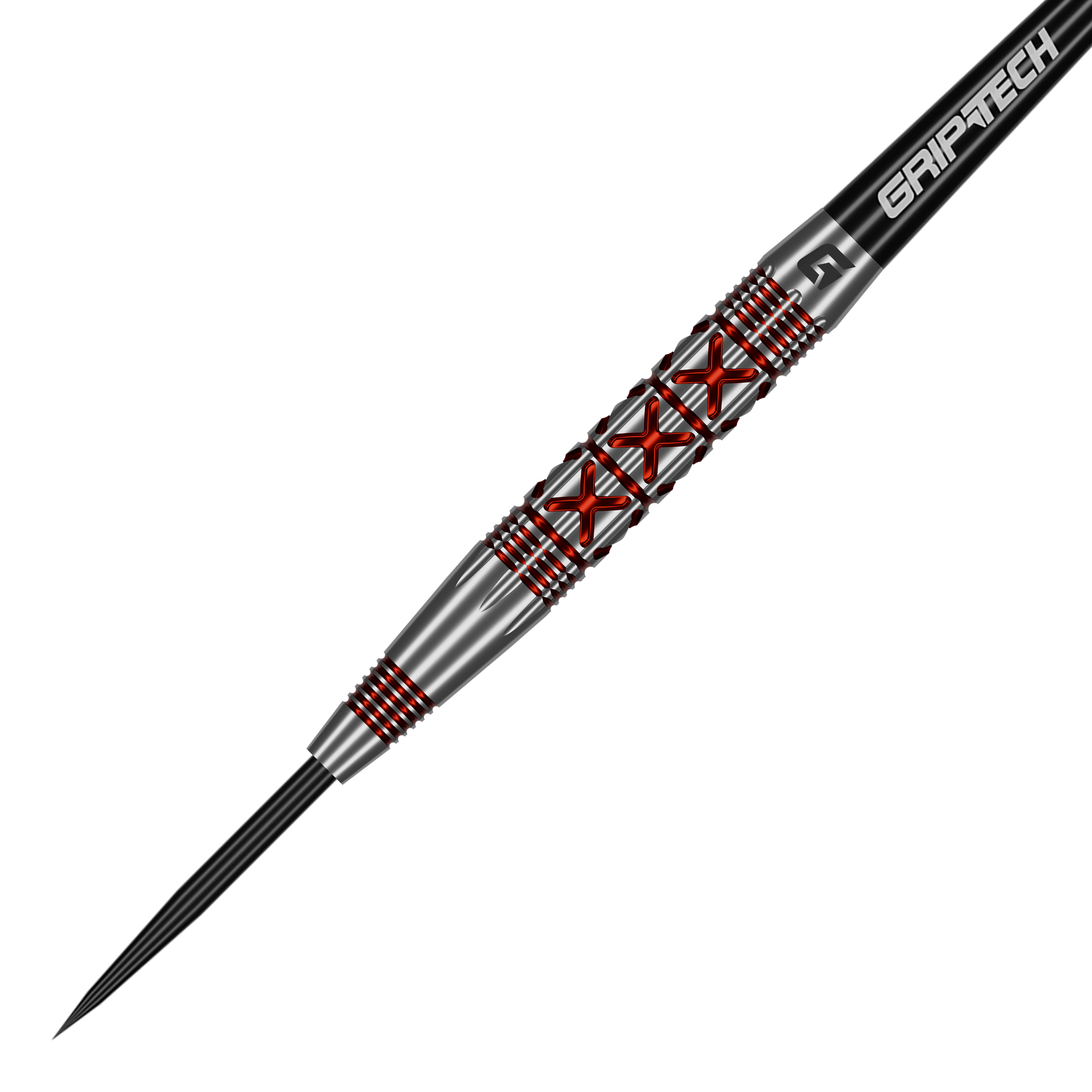 GOAT Strikes Steel Darts Das Foto zeigt die GOAT Strikes Steeldarts aus einer anderen Perspektive. Die Details des Dartpfeils sind gut erkennbar.