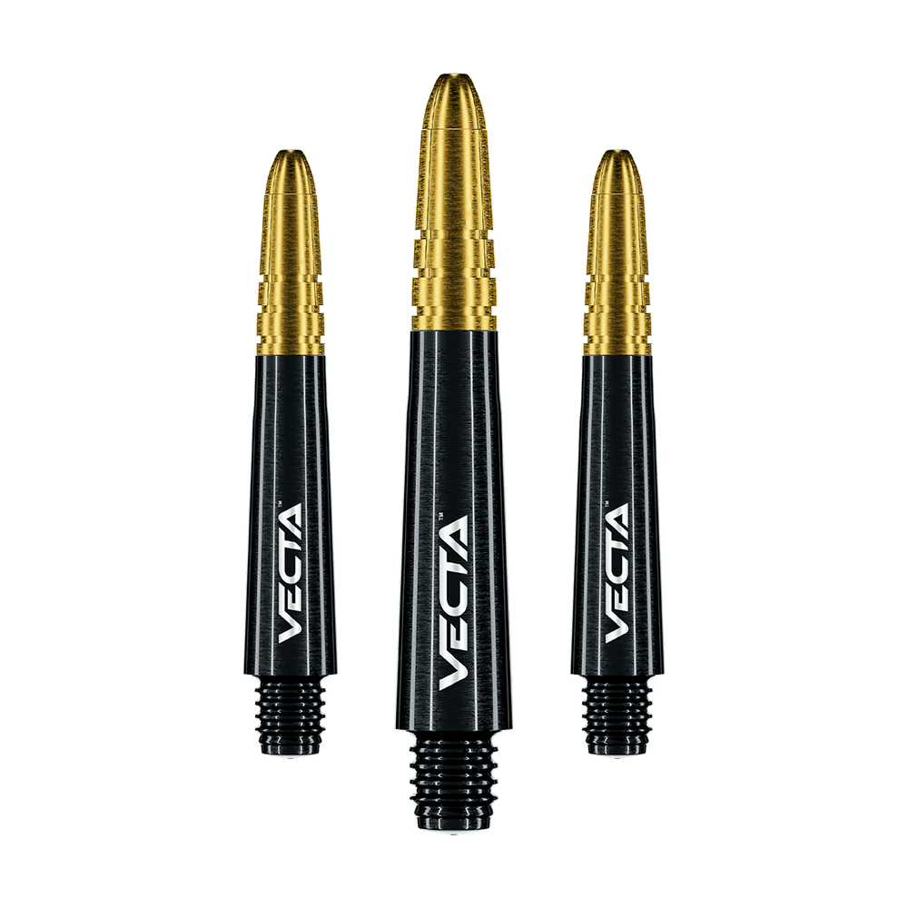 Winmau Vecta Shafts - Schwarz Gold