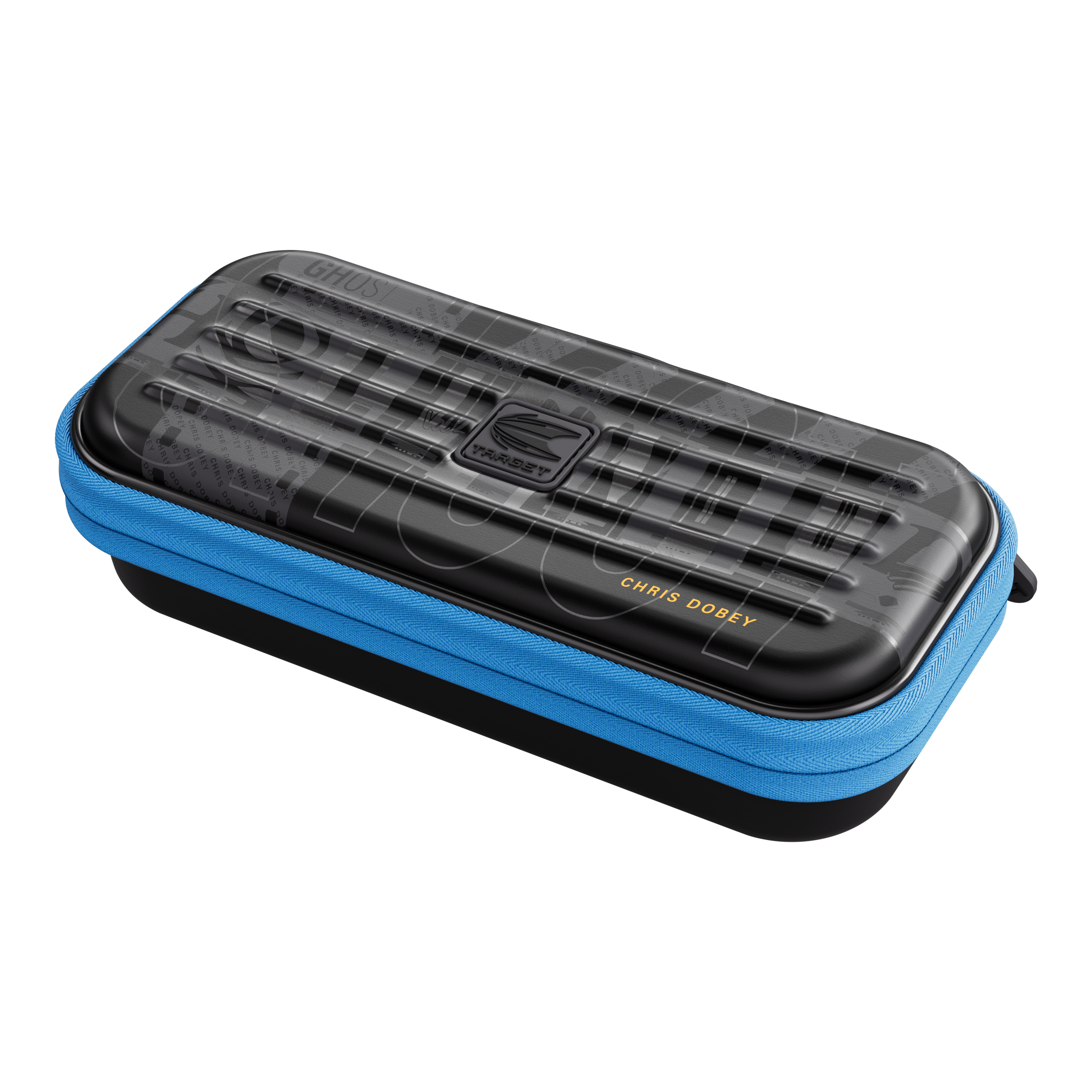 Takoma Ghost Series Chris Dobey dart case Gezeigt wird das Takoma Ghost Series Chris Dobey Dartcase. Das robuste Etui eignet sich ideal zur Aufbewahrung von Darts.