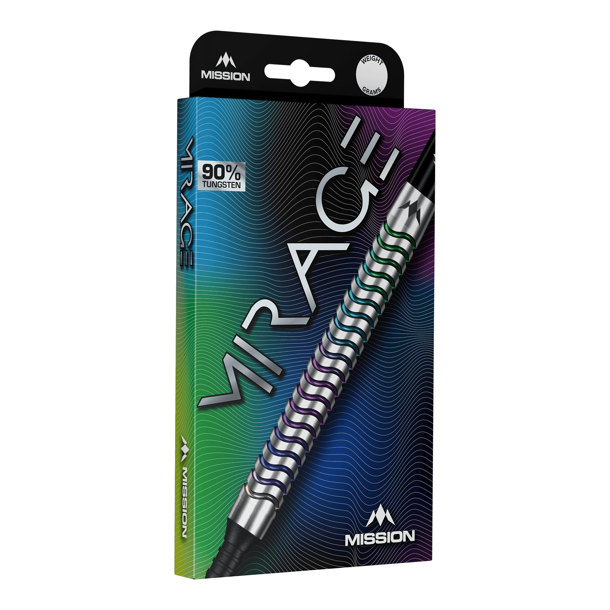 Mission Mirage soft darts - 20g Das Bild zeigt Mission Mirage Softdarts - 20g. Die Softdarts sind detailliert zu sehen.
