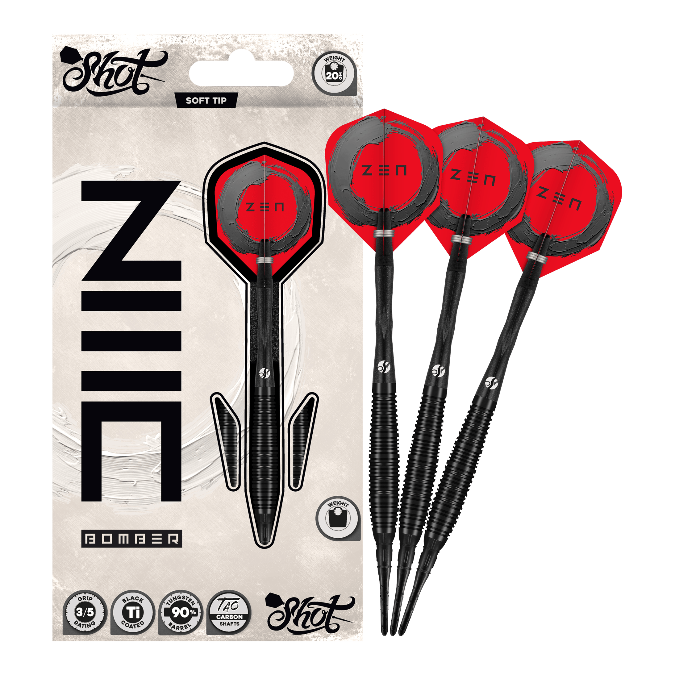 Shot ZEN Bomber soft darts - 20g