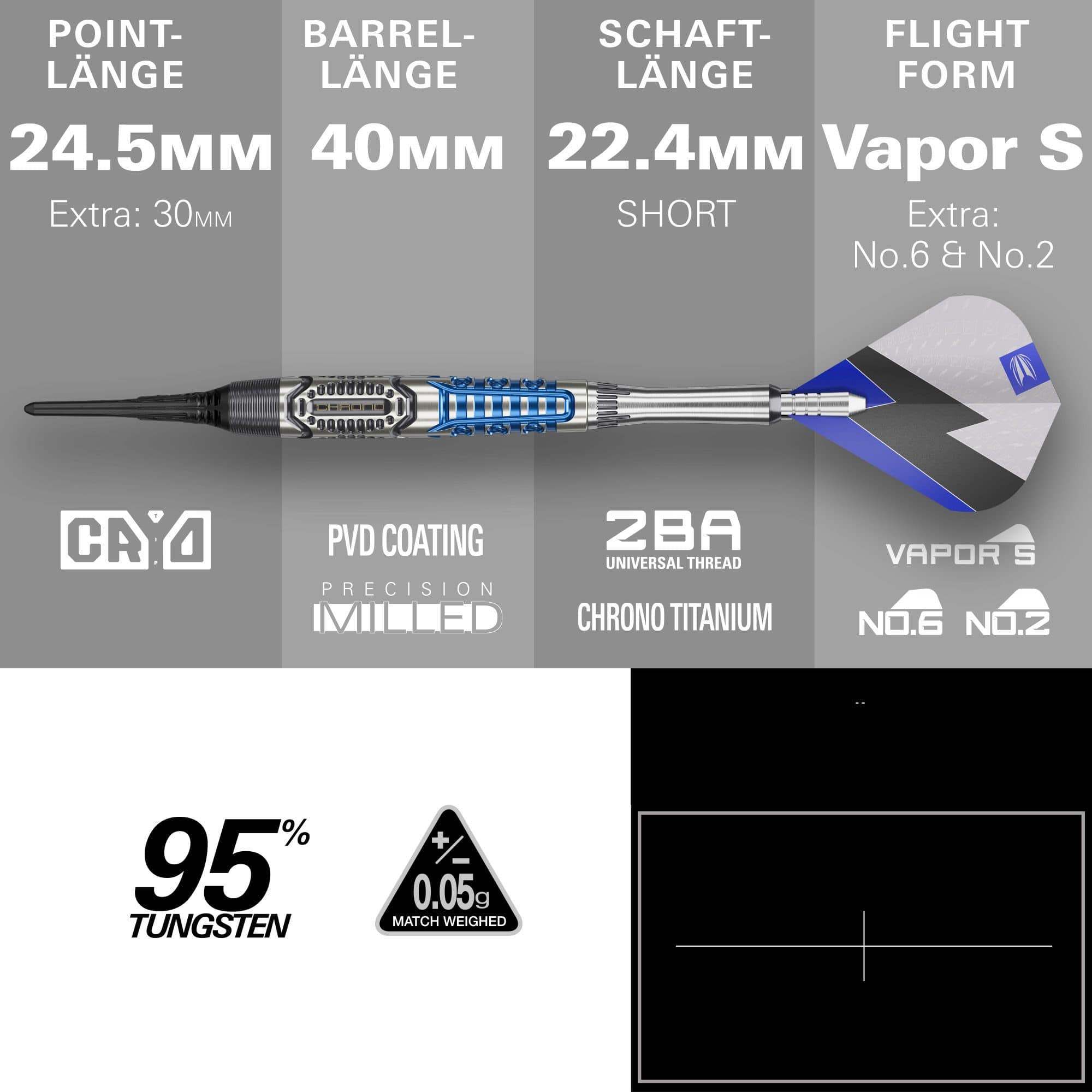 Target Phil Taylor Power X Chrono soft darts