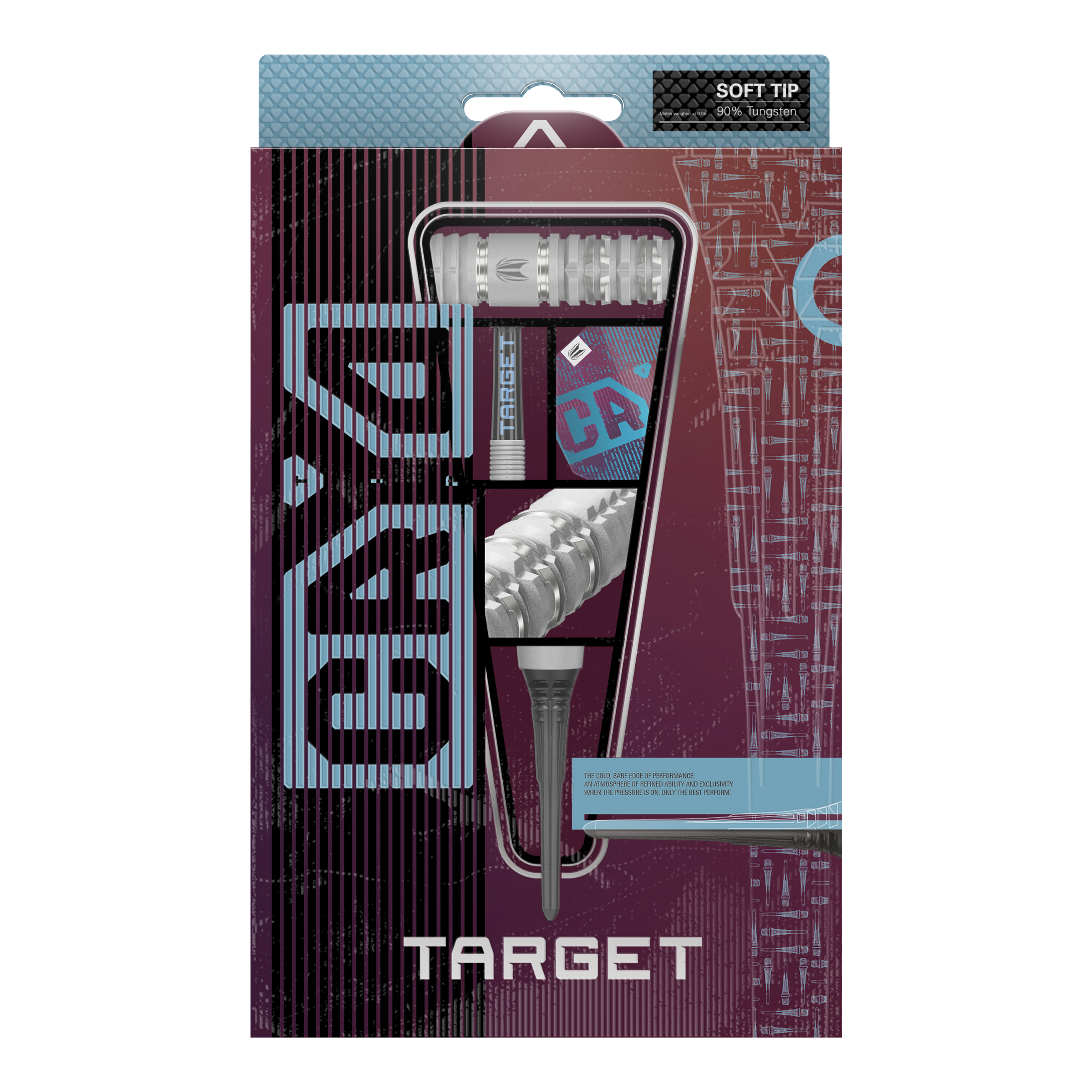 Die Abbildung zeigt die Target Cryo 11 Softdarts. Die Darts sind modern gestaltet und besonders für Softdartspiele geeignet.