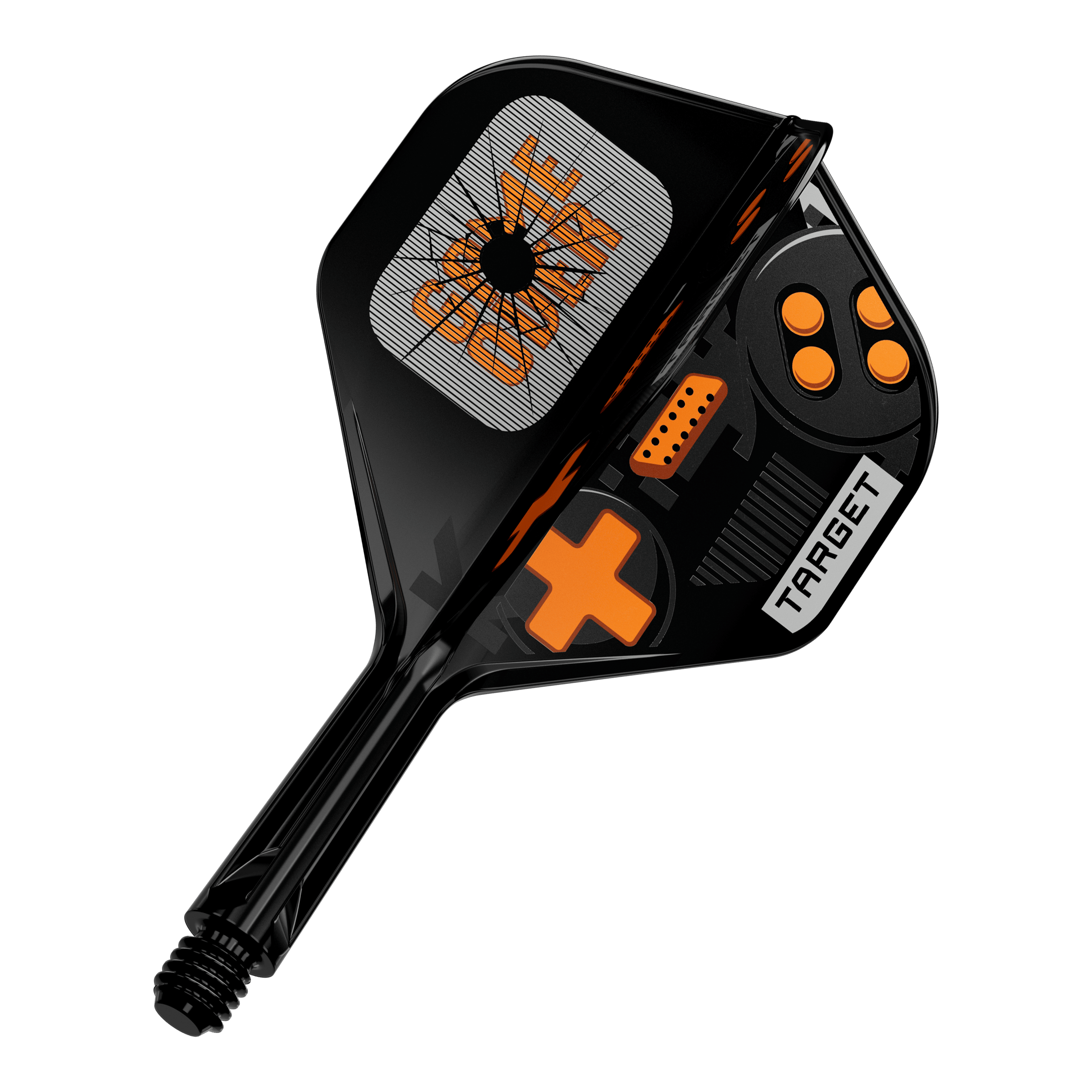 Target K-Flex GameOver No2 Standard Flights, 19 mm werden abgebildet. Das Bild zeigt das Produkt von vorne.