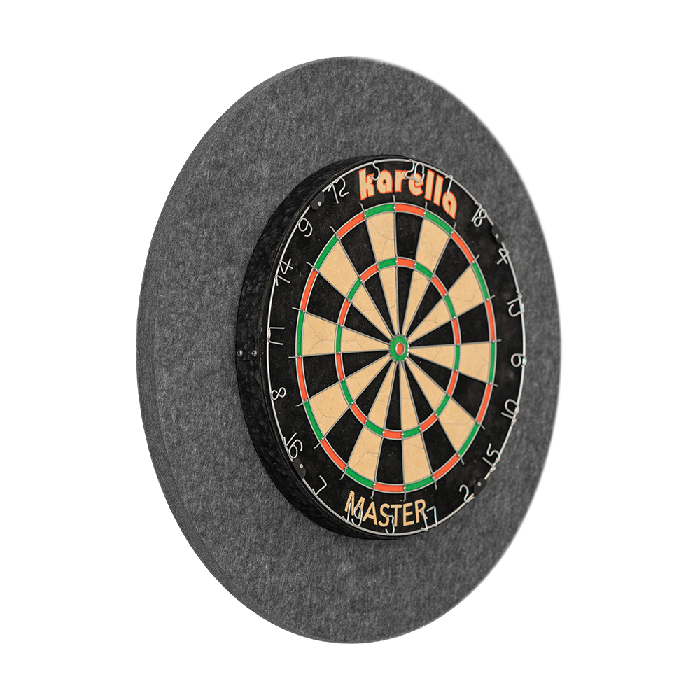 Soundproofing Karella for steel dartboards with integrated surround catch ring