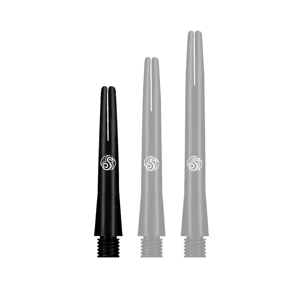 Shot Aluminium Shafts Black