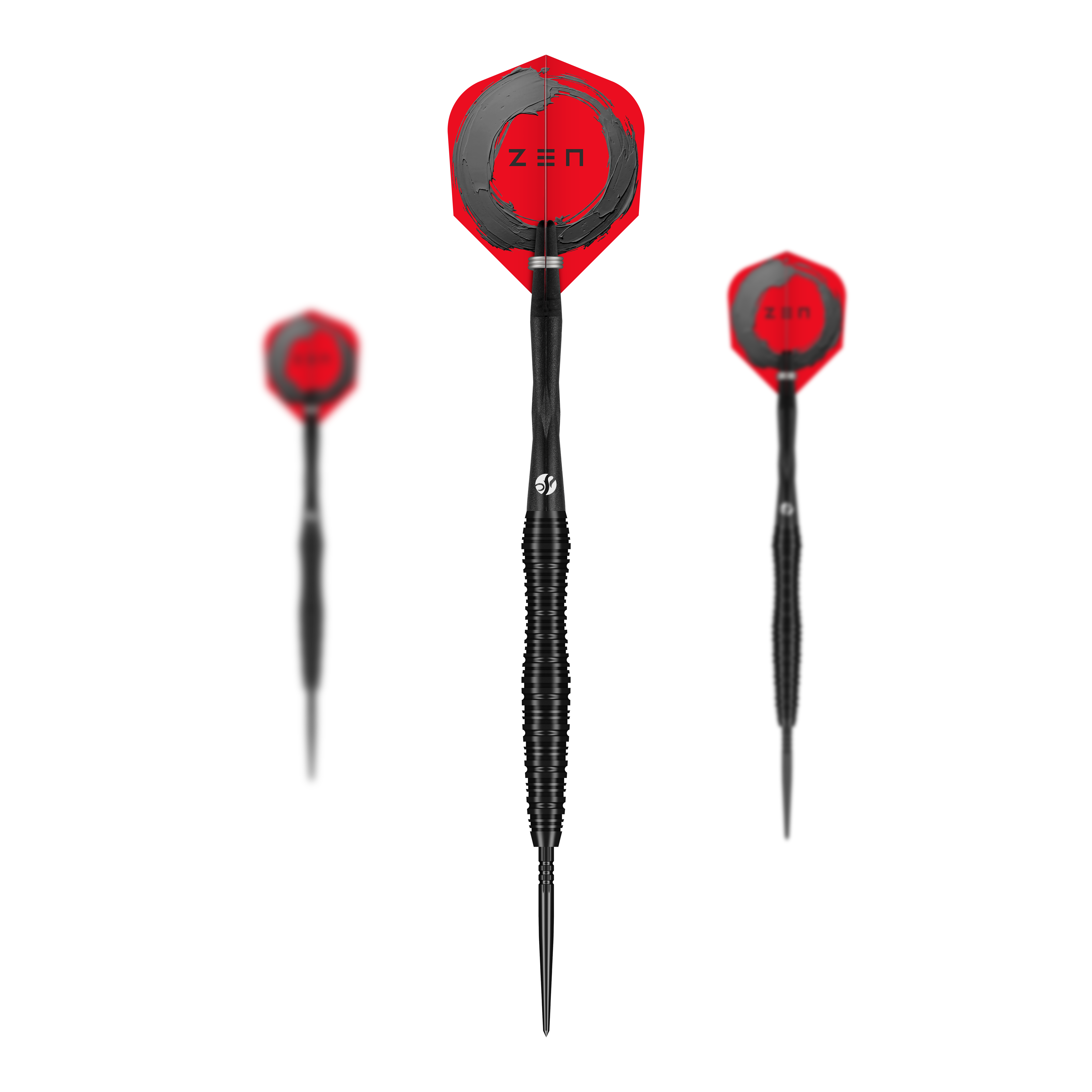 Shot ZEN Scallop Turbo Point Steeldarts - 23g Abgebildet ist ein Set der Shot ZEN Scallop Turbo Point Steeldarts - 23g. Das Set eignet sich ideal für ambitionierte Dartspieler.