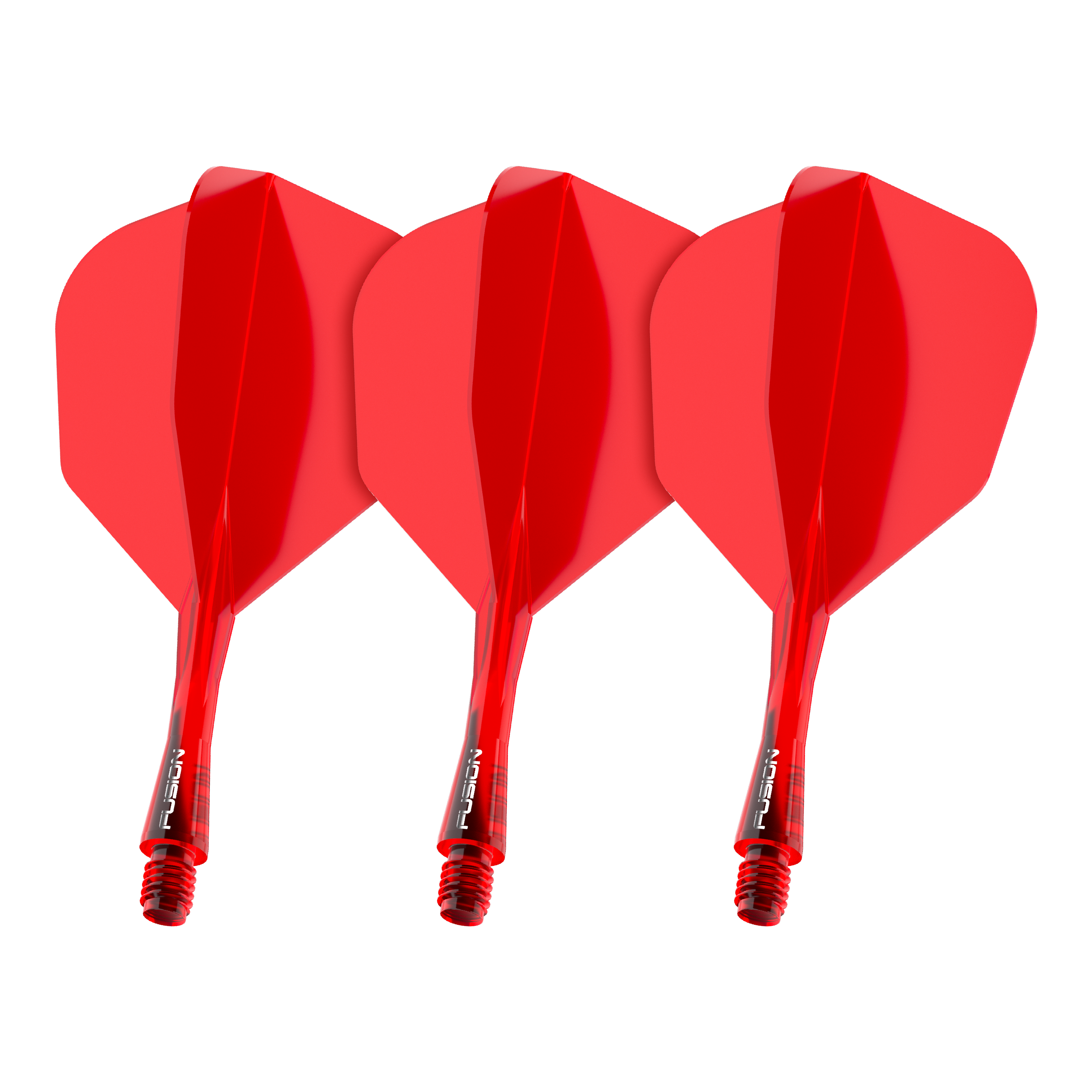 Winmau Fusion Flight Shaft System No6 Red Dieses Bild zeigt das Winmau Fusion Flight Shaft System No6 in Rot mit einer Länge von 22 mm. Es handelt sich um ein Set für Dartpfeile.