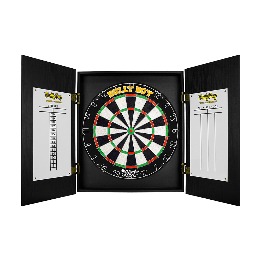 Shot Michael Smith Dartboard Cabinet Set