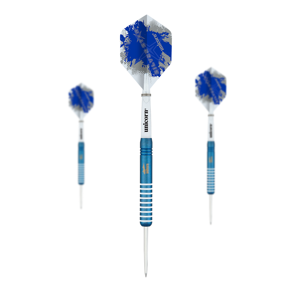 Unicorn Silver Star Blue Gary Anderson steel darts