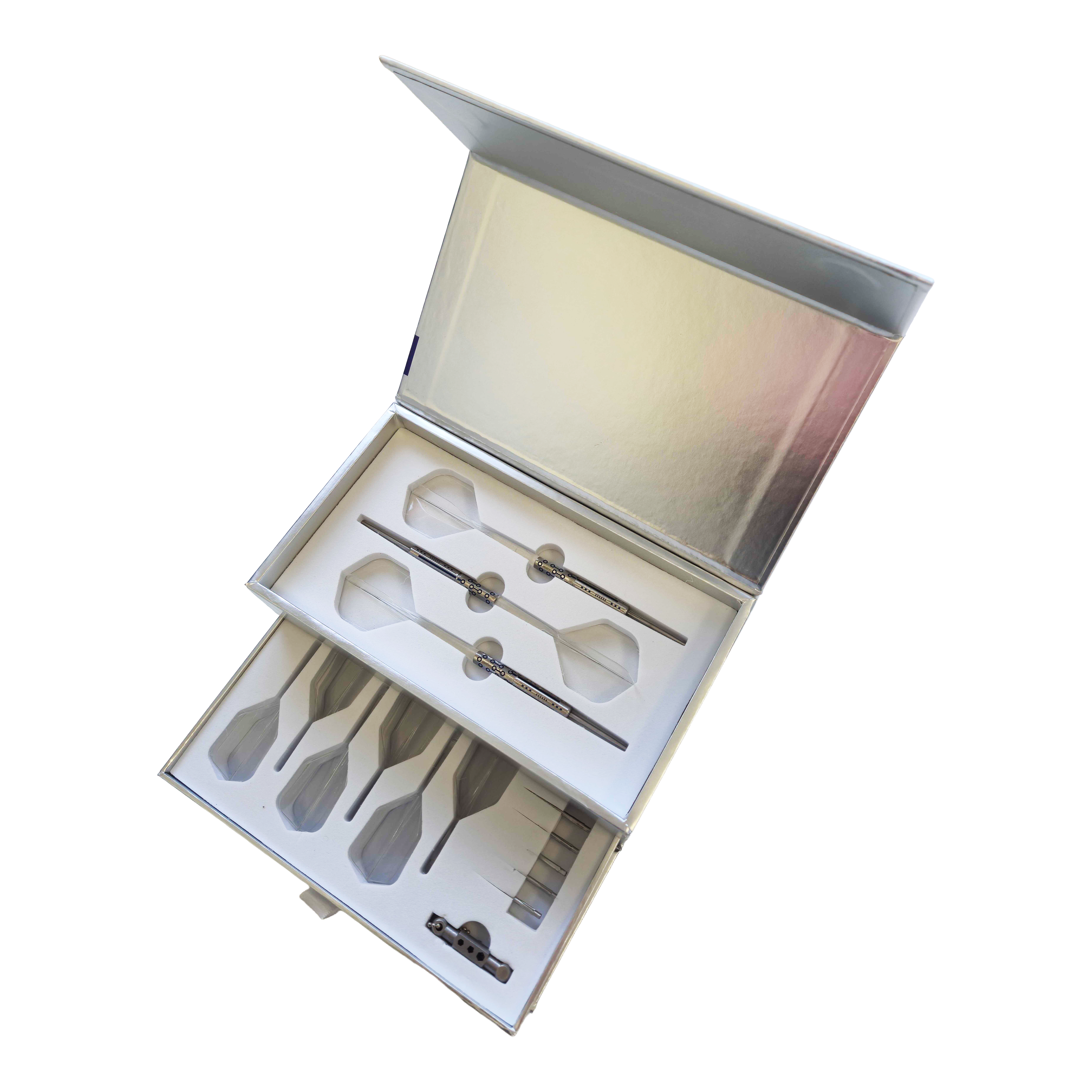 Abgebildet sind Caliburn Starships Series Demeter Steeldarts - 23g. Das Produkt ist auf dem Foto klar erkennbar.