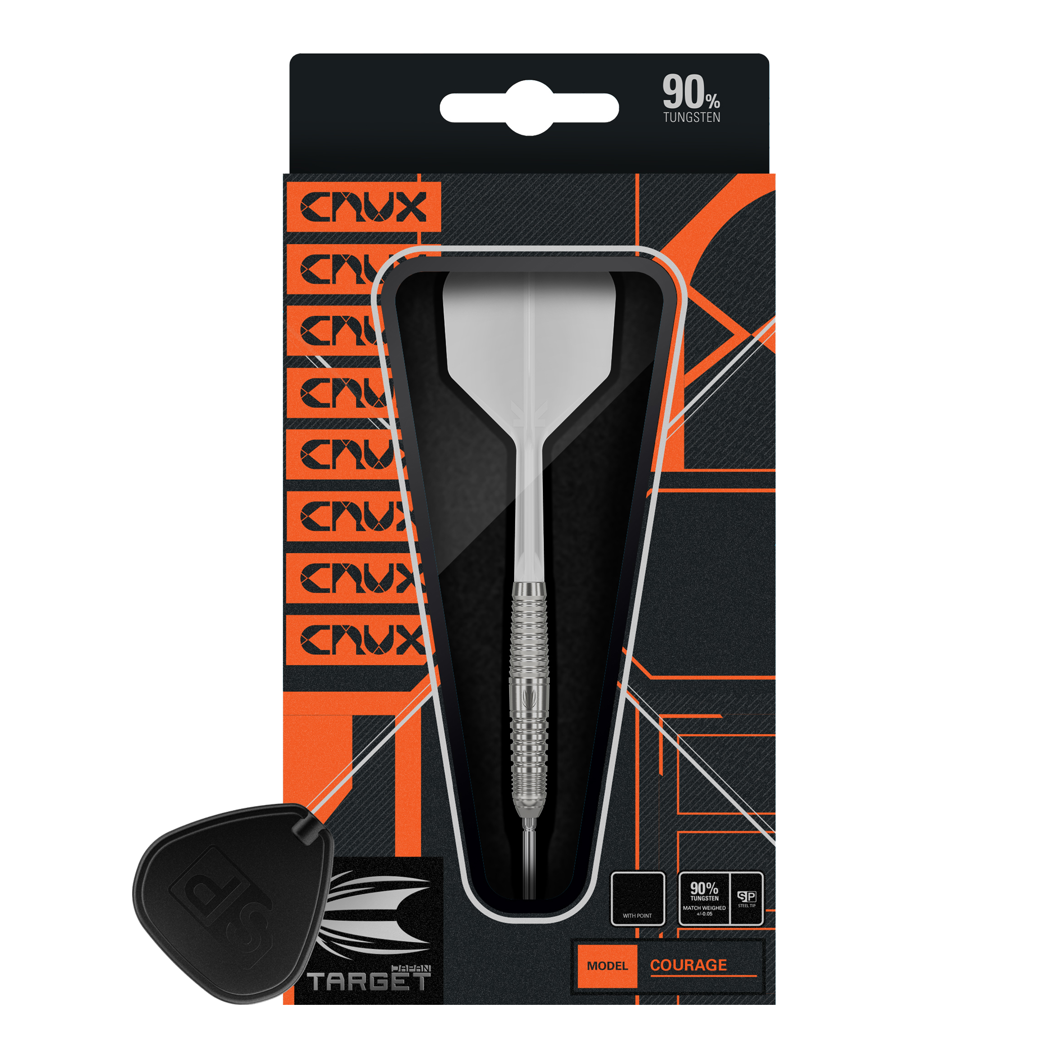 Target Crux Japan Courage Swiss Point Steel Darts - 22g