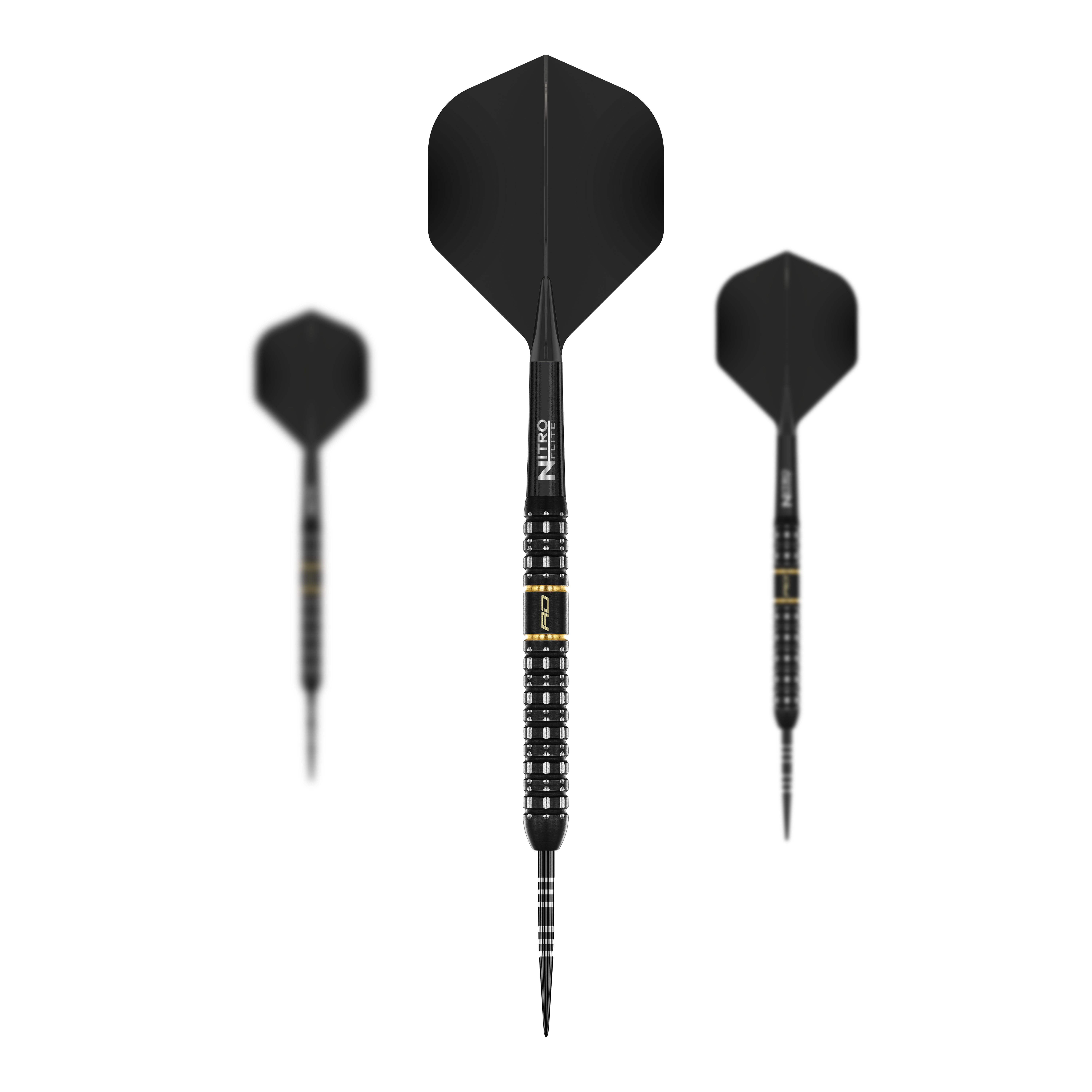 Abgebildet ist das Set der Red Dragon Ascend Parallel Steeldarts. Dieses Set besteht aus mehreren identischen Steeldarts.