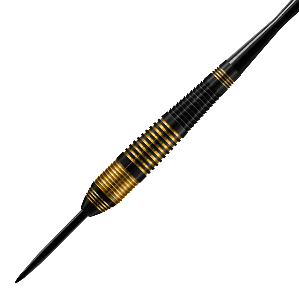 Harrows Vivid Brass Black steel darts