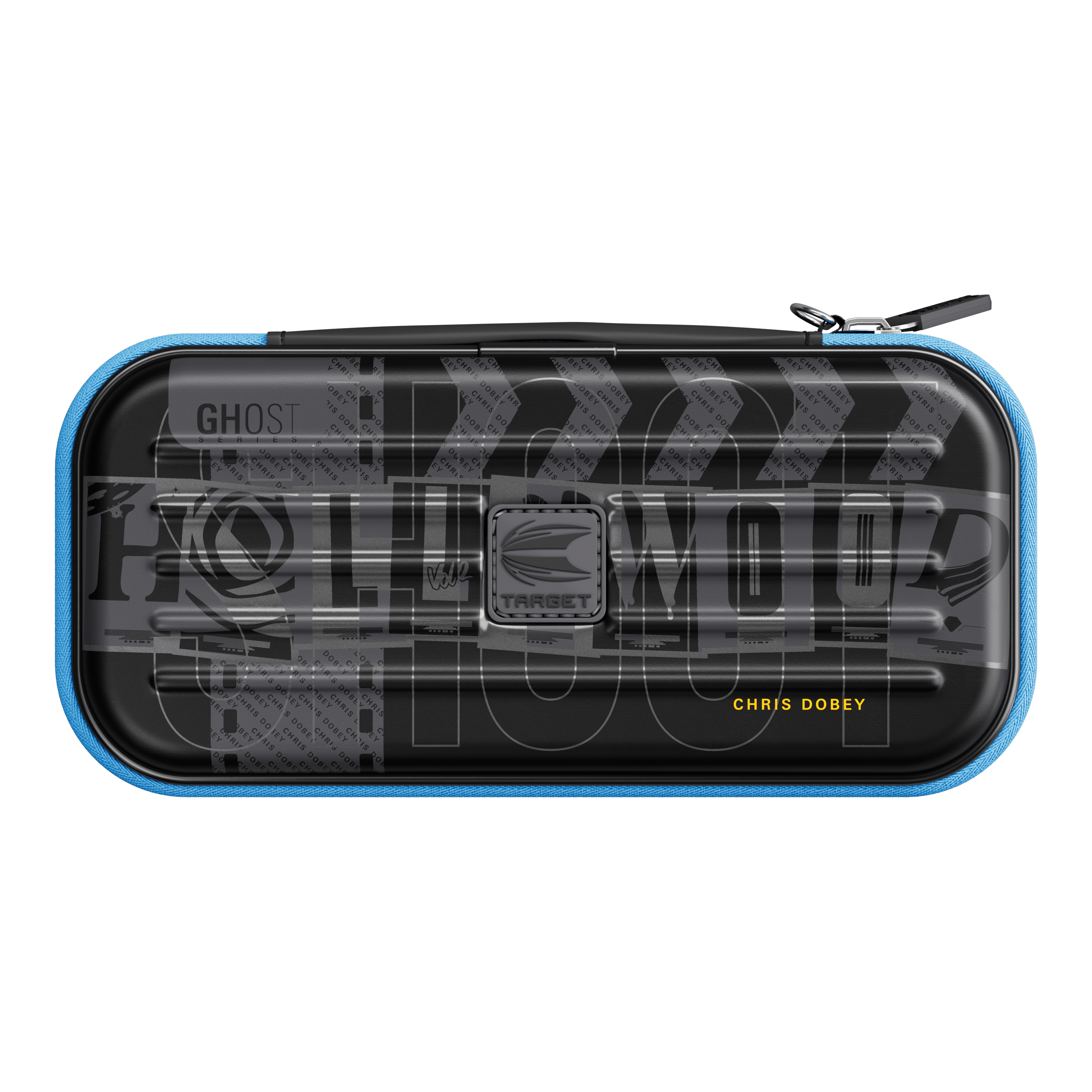 Takoma Ghost Series Chris Dobey dart case Das Bild zeigt das Takoma Ghost Series Chris Dobey Dartcase. Dies ist ein Dartcase aus einer speziellen Kollektion.