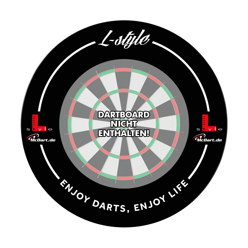 L-Style Dartboard Surround - Black