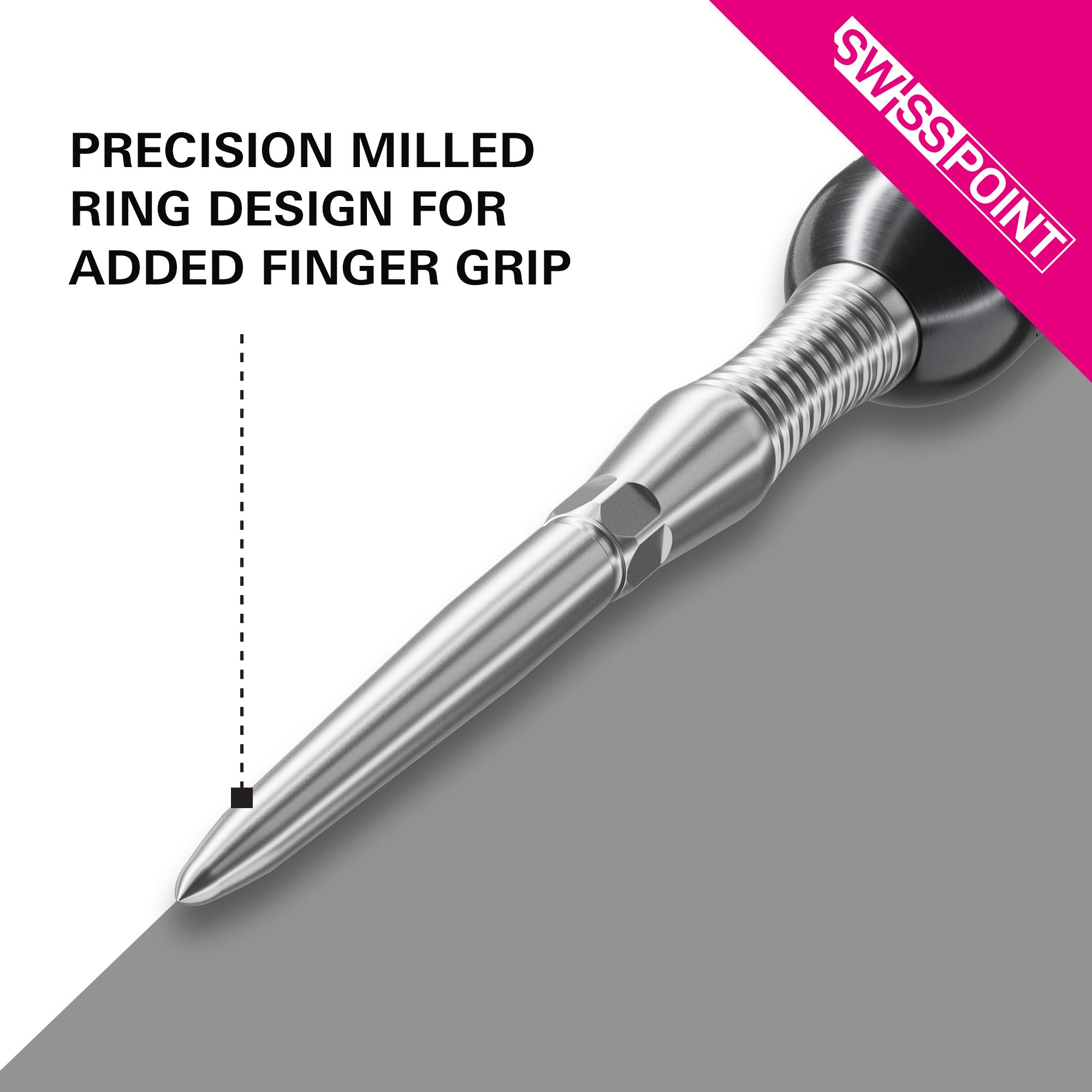 Abgebildet ist Target Swiss Point Dartspitzen Signature RST - Silber. Die Dartspitzen sind für präzises Spielen entworfen.