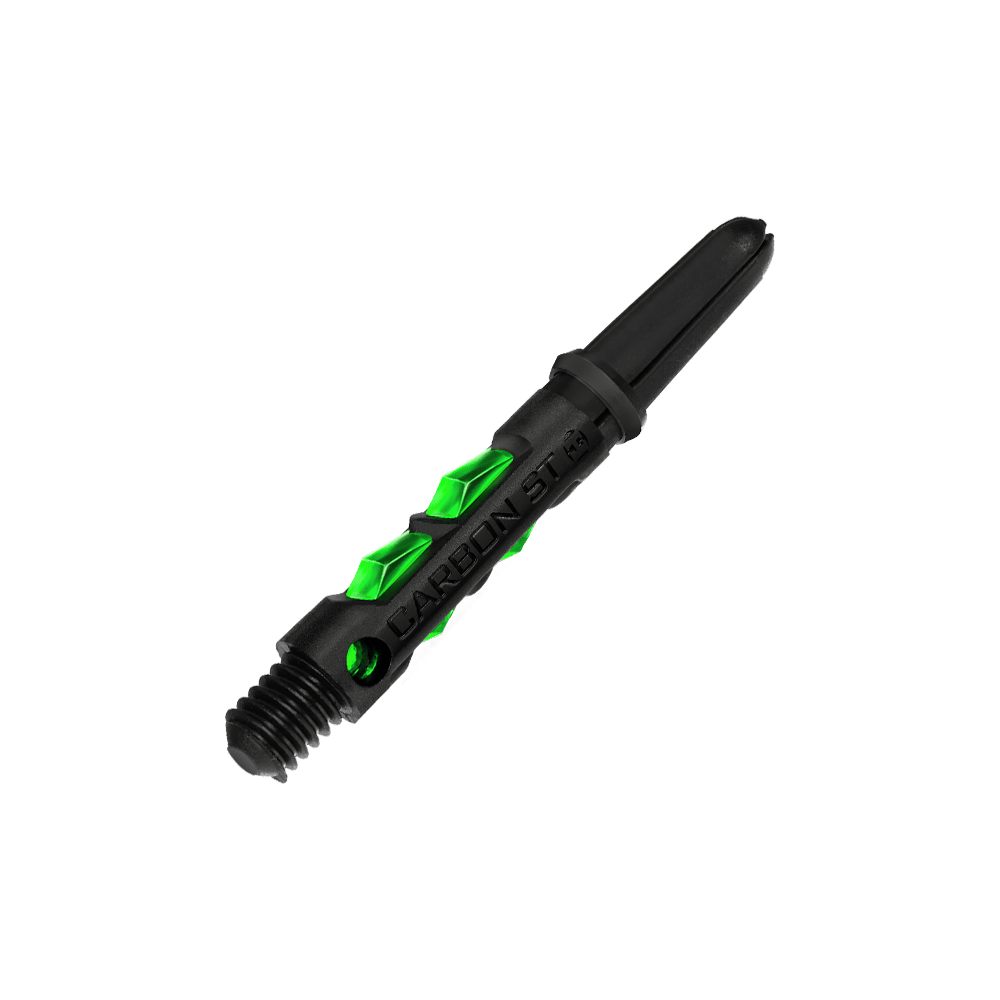HR422_Harrows_Carbon_ST_Shafts_Gr-n_33mm_2 Zu sehen ist ein Satz Harrows Carbon ST Shafts. Diese Shafts werden für Darts verwendet.
