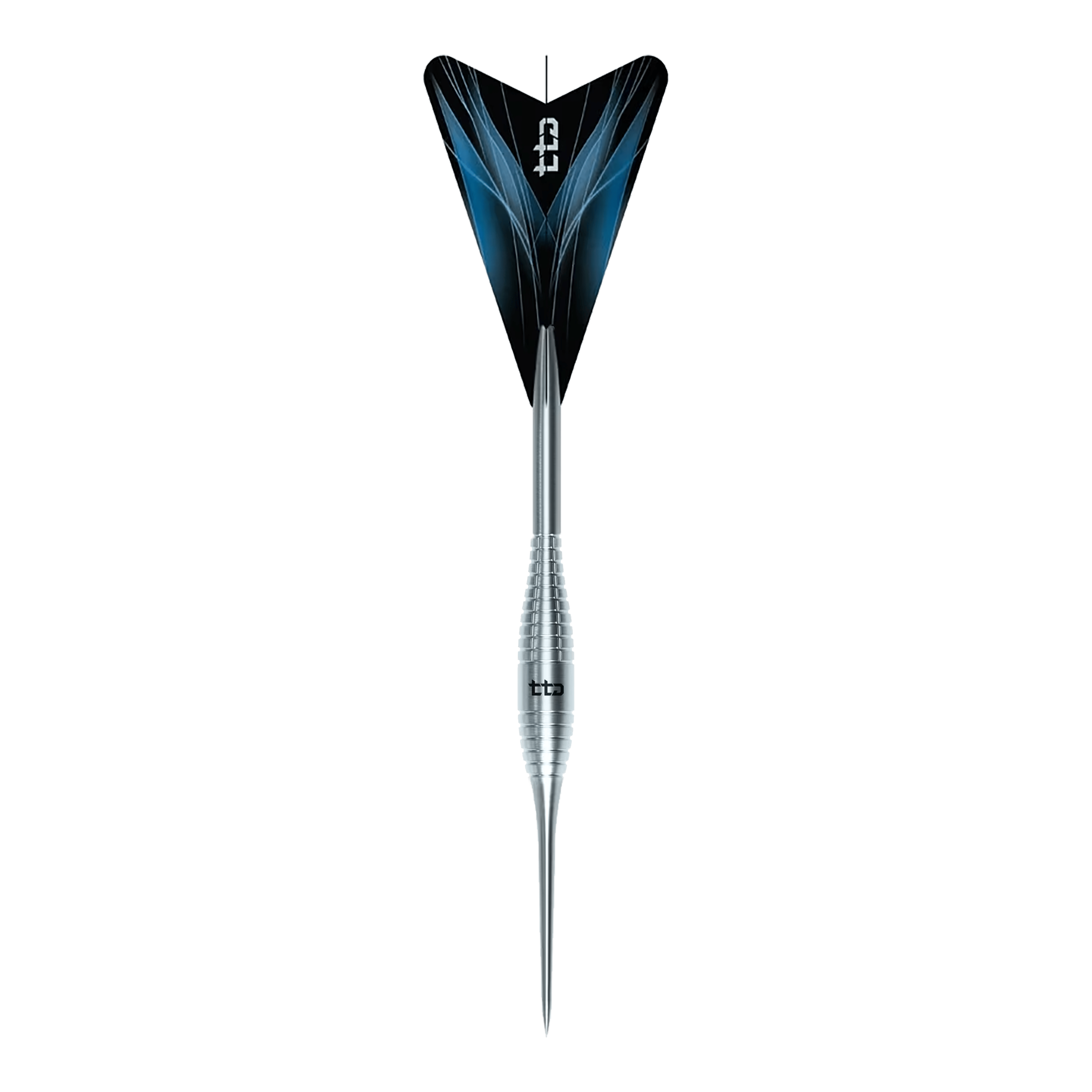 Caliburn TTD Complete Titanium T2 Silver Steeldarts - 6g Abgebildet ist das Produkt Caliburn TTD Complete Titanium T2 Silver Steeldarts - 6g. Diese silbernen Steeldarts bestehen aus Titan und wiegen 6 Gramm.