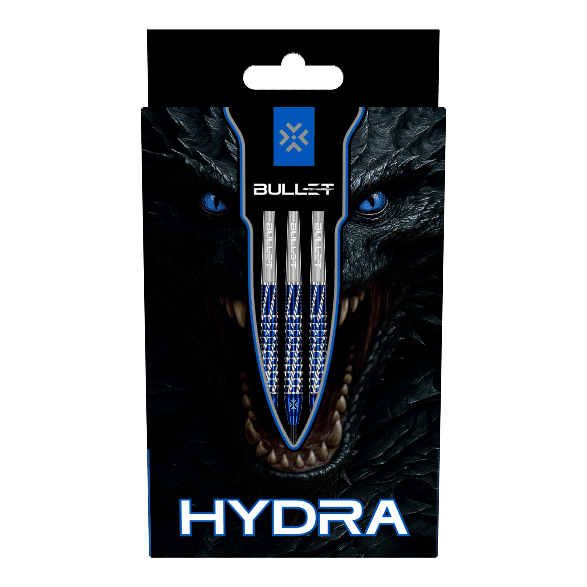 Bullet Hydra steel darts Das Bild zeigt Bullet Hydra Steeldarts. Diese Steeldarts eignen sich für präzises und professionelles Dartspiel.