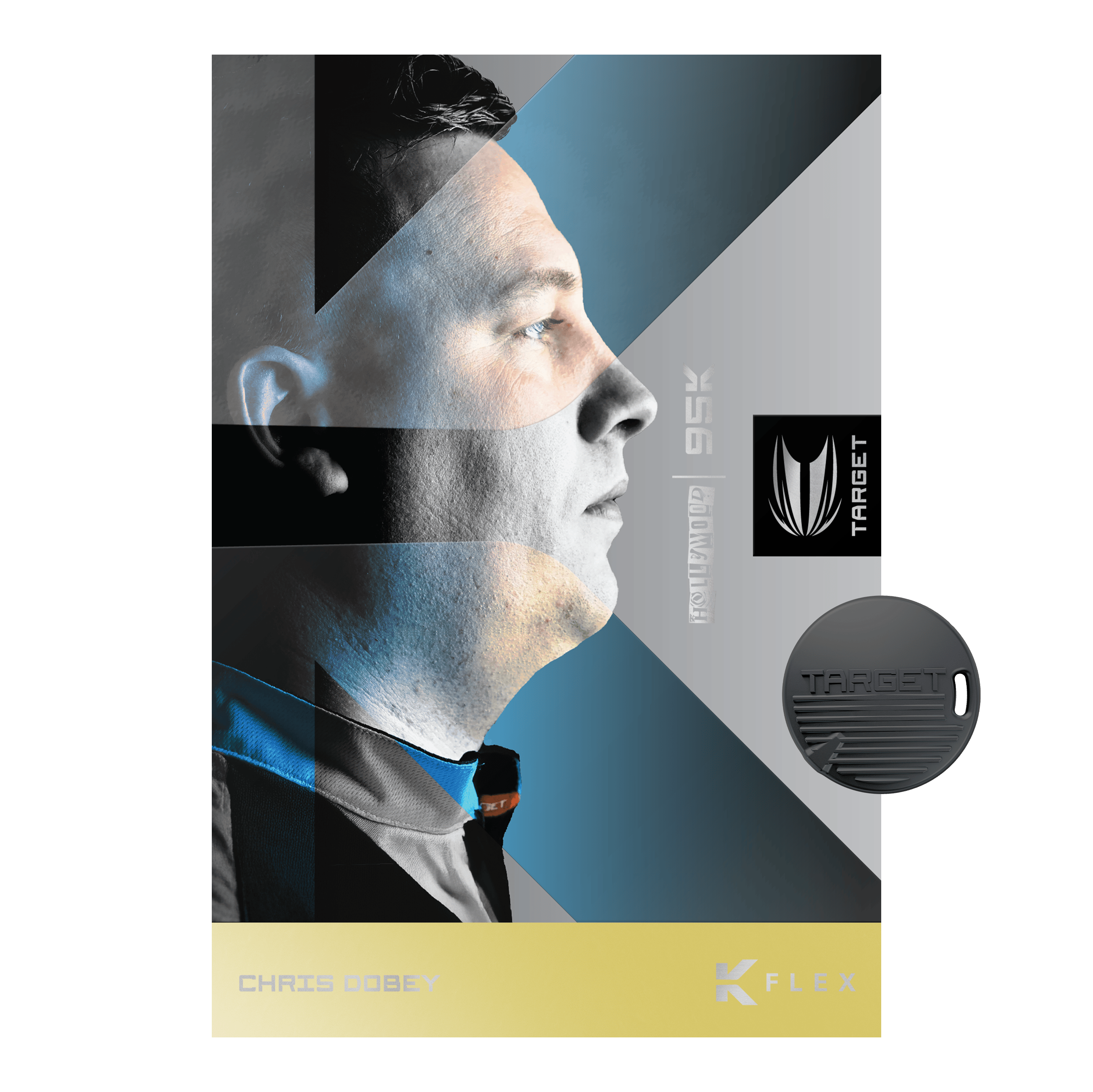 Target Chris Dobey 95K Swiss Point Steel Darts Das Bild zeigt die Target Chris Dobey 95K Swiss Point Steeldarts. Diese Steeldarts sind professionell verarbeitet und für anspruchsvolle Spieler geeignet.