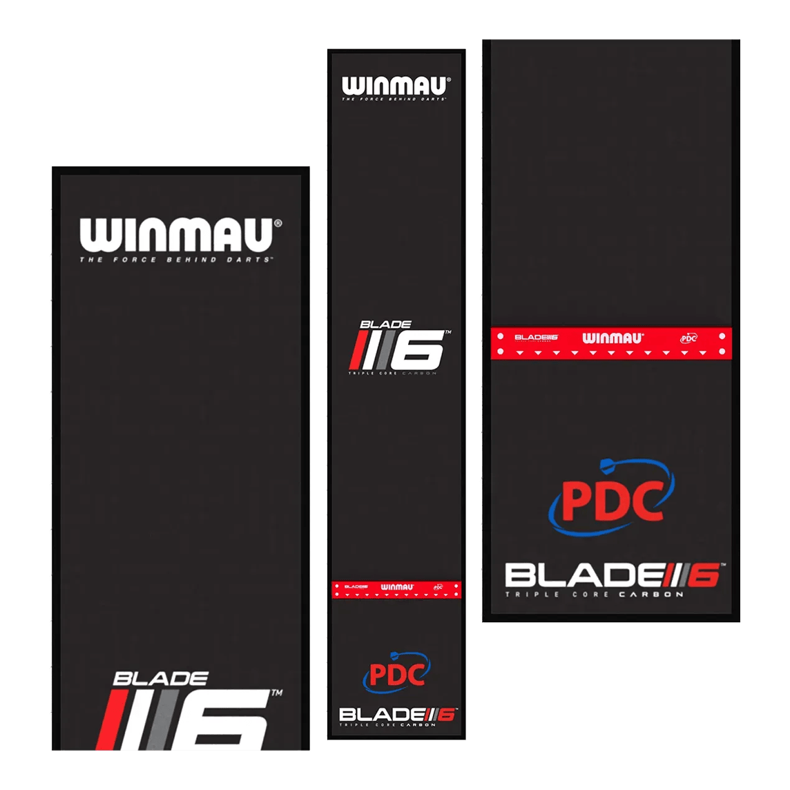 Winmau Pro Zone Precision Blade 6 Soft Dartmatte ist auf dem Bild zu sehen. Es handelt sich um eine hochwertige Dartmatte für professionelles Training.