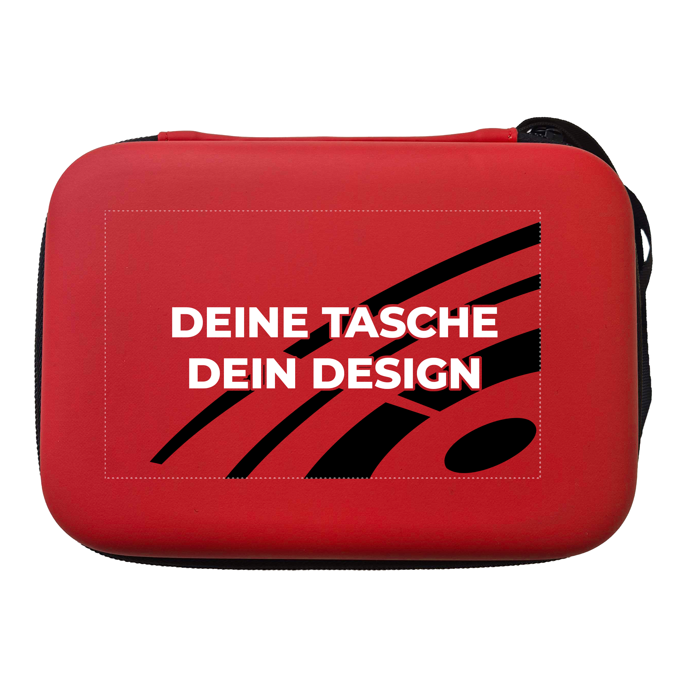 System-4 dart case with your design Zu sehen ist ein weiteres rotes Dartcase Modell System 4. Es bietet Platz für Darts und passendes Zubehör.