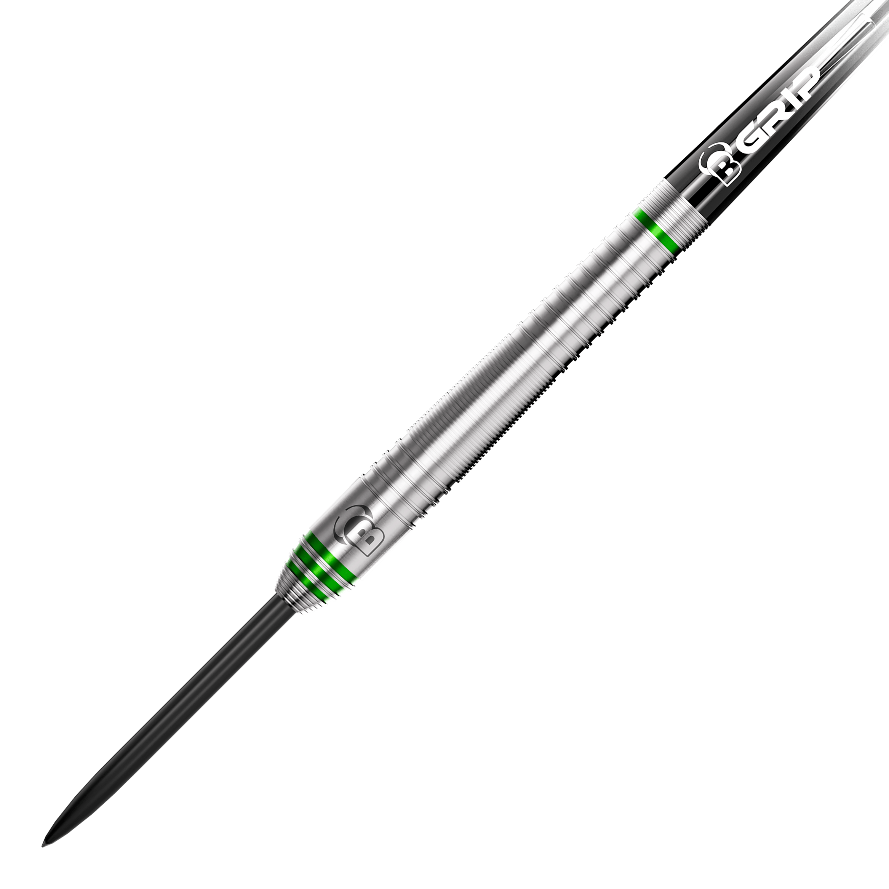 Bulls Max Czerwinski Cucumber Steeldarts - 23g Bulls Max Czerwinski Gurke Steeldarts mit einem Gewicht von 23 Gramm. Das Bild zeigt die Darts aus einer bestimmten Perspektive.