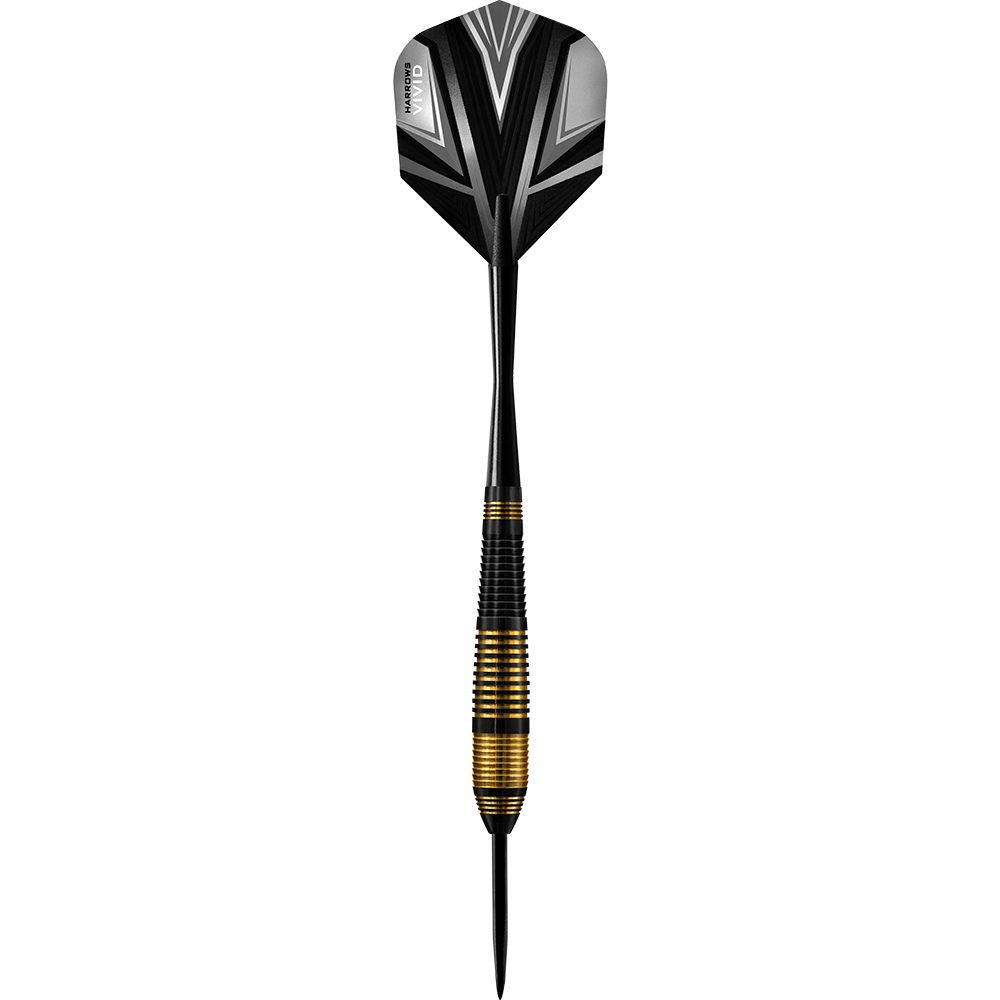 Harrows Vivid Brass Black steel darts