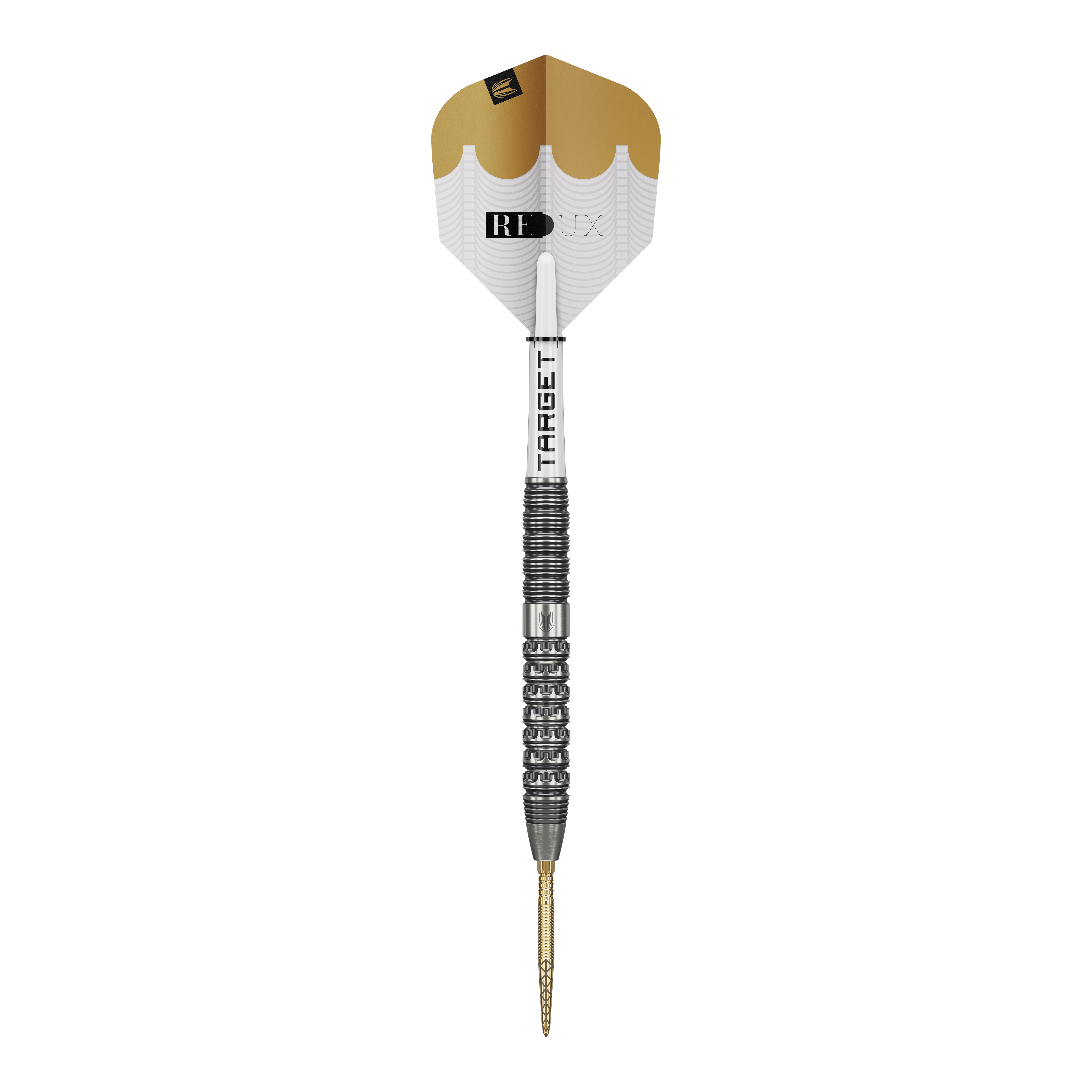 Target Redux 01 Swiss Point steel darts Dieses Bild zeigt die Target Redux 01 Swiss Point Steeldarts. Sie sind ideal für präzise Dartwürfe geeignet.