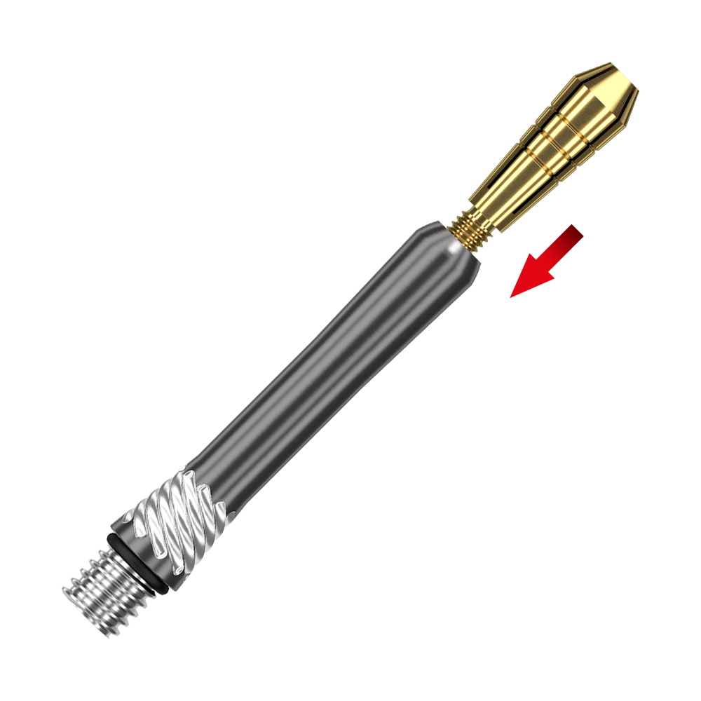 Target Power Titanium Shaft Ersatztops - Gold