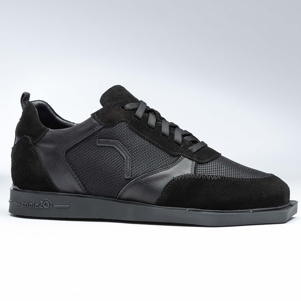 Triple20 Textile Leather Dart Shoes - Black