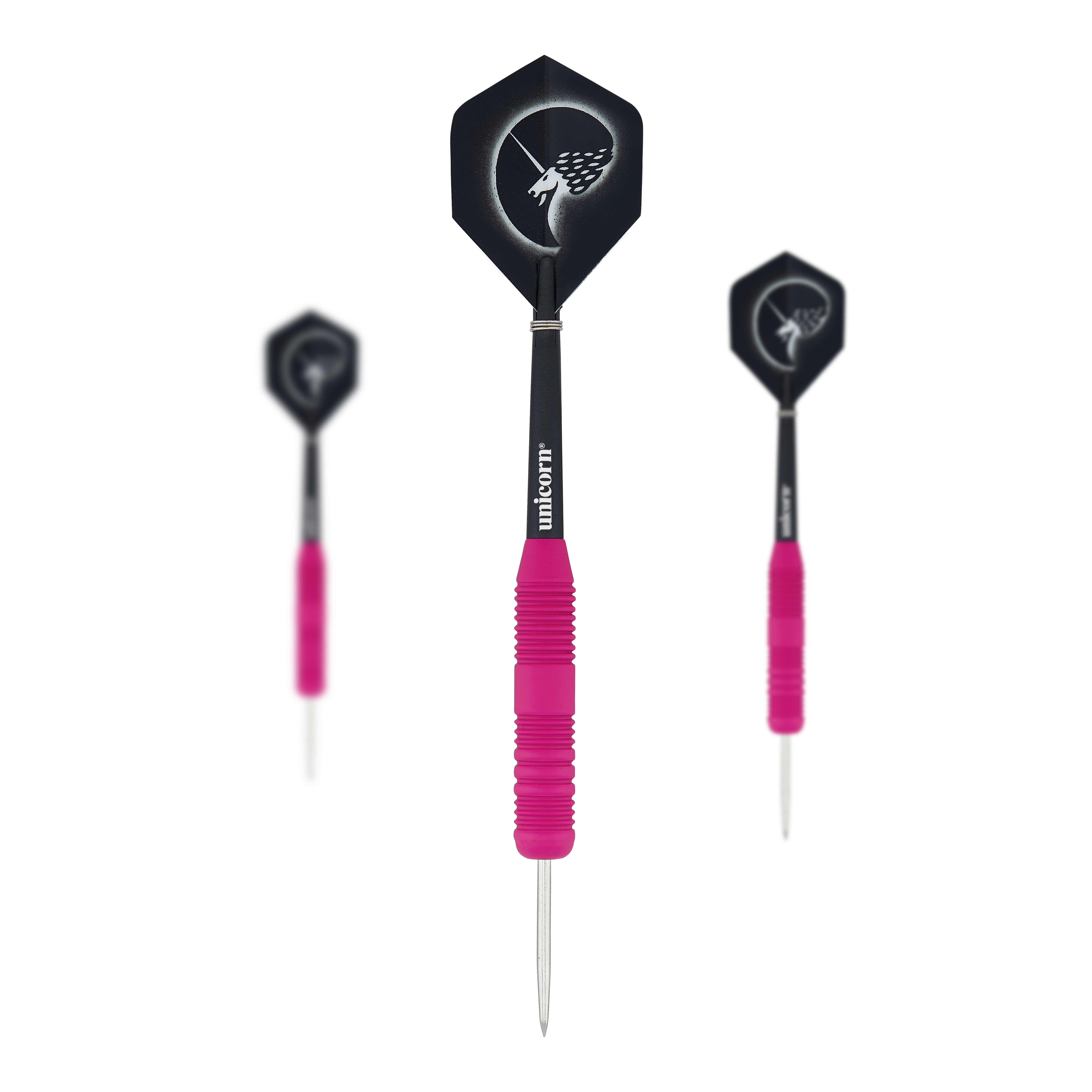 Unicorn Core Plus Rubberized Pink Steel Darts