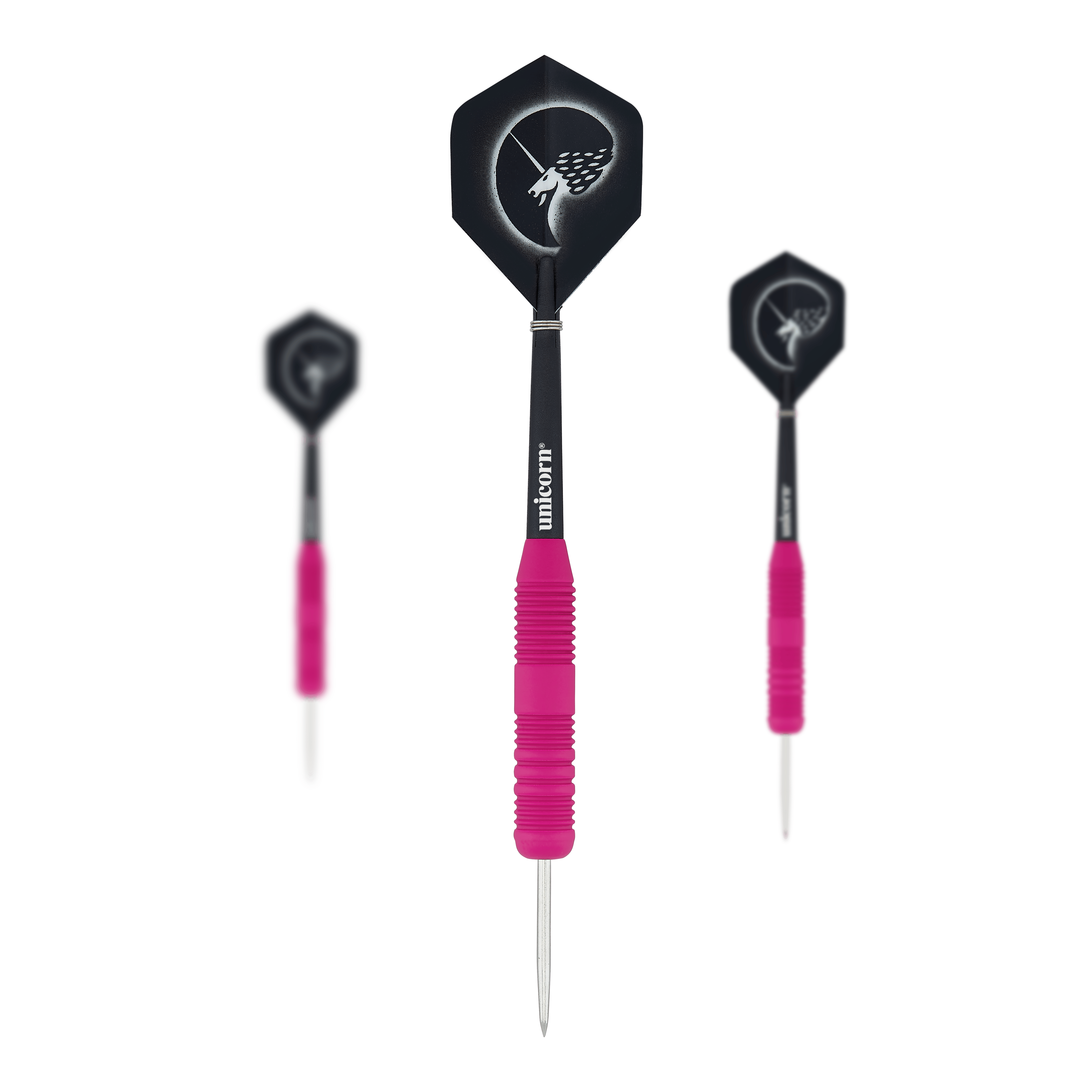 Unicorn Core Plus Rubberized Pink Steel Darts