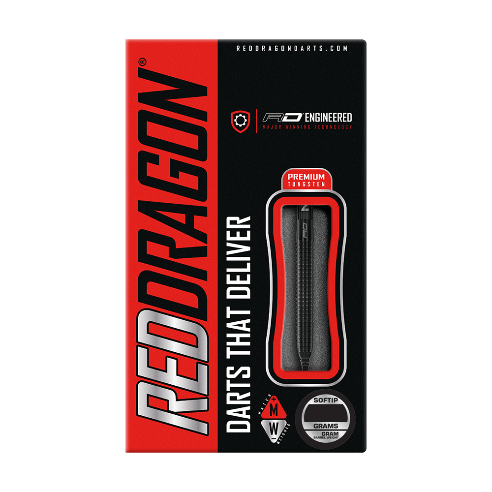 Red Dragon Razor Edge Black Soft Darts - 20g