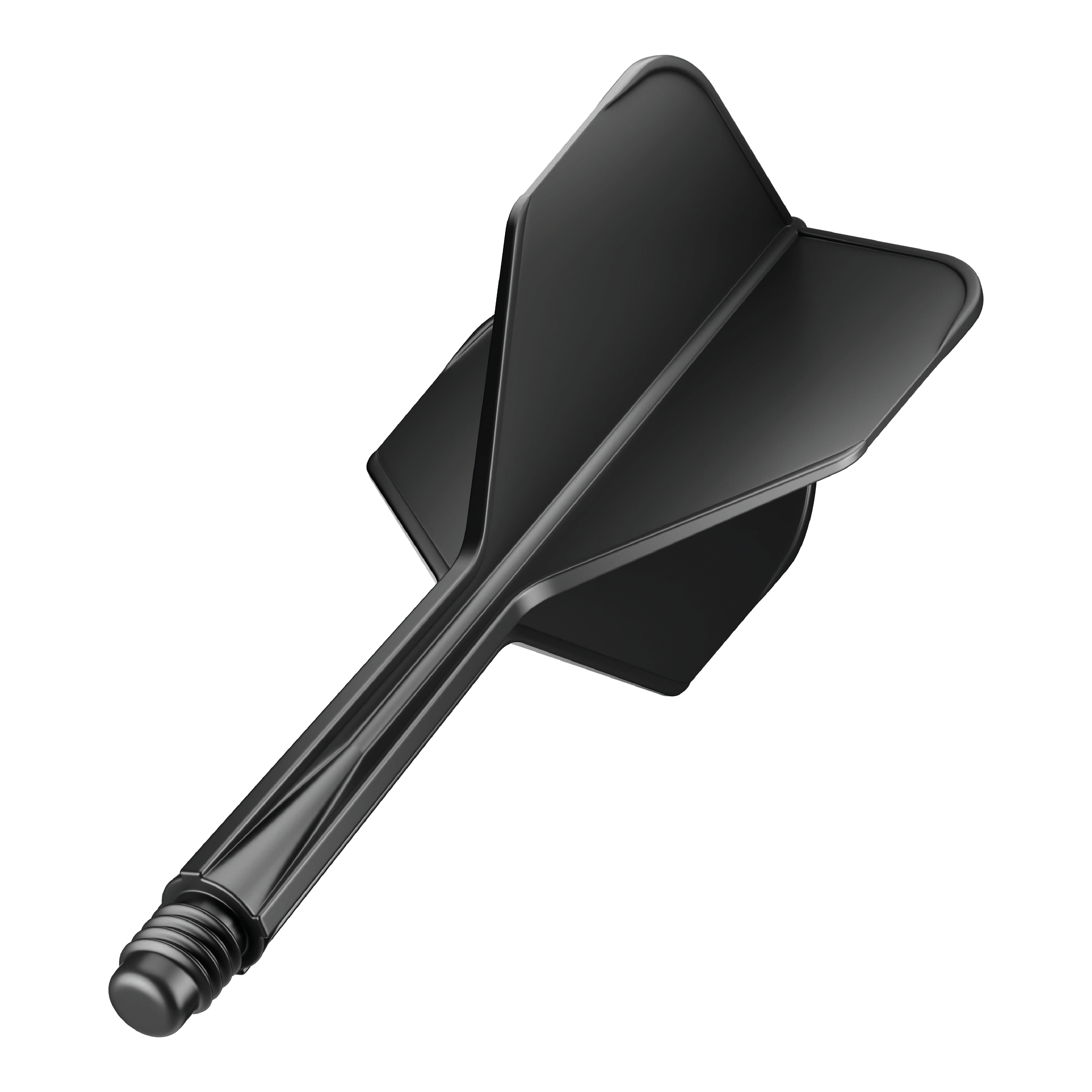 GOAT A1R No6 Flight Shaft System - Black Das Bild zeigt das Produkt "GOAT A1R No6 Flight-Shaft-System - Schwarz". Es handelt sich um ein schwarzes Flight-Shaft-System für Darts.