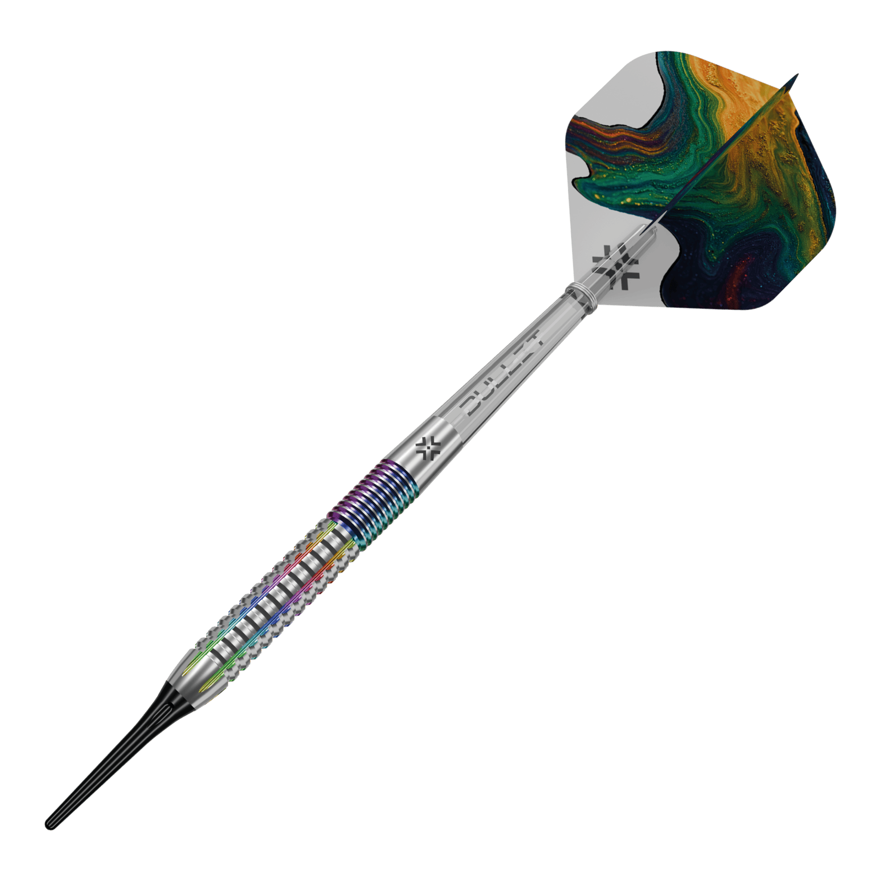 Bullet Diesel V2 soft darts - 20g Das Bild zeigt die Bullet Diesel V2 20g Soft Darts. Dieses Produkt ist für Softdartspiele geeignet.
