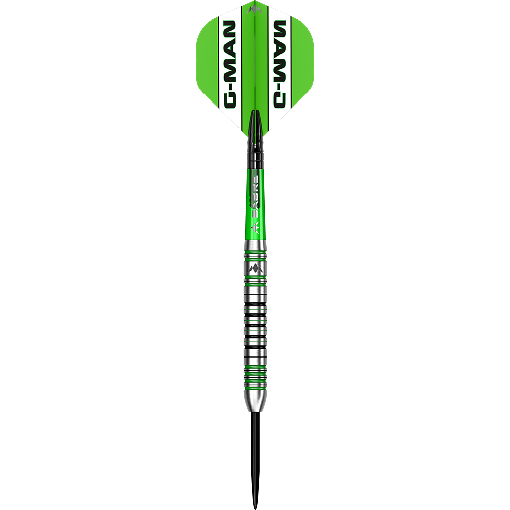 Mission Graham Hall Black Green Steel Darts - 22g