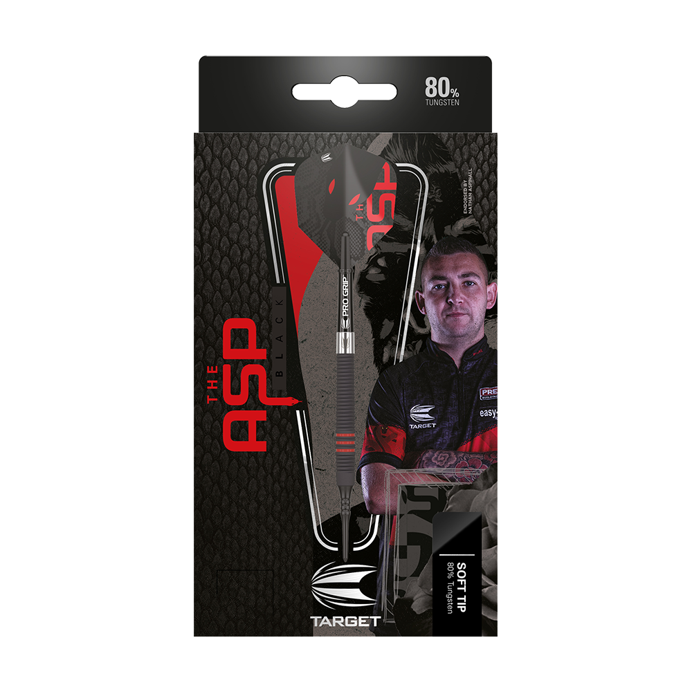 Target Nathan Aspinall Black Soft Darts - 18g