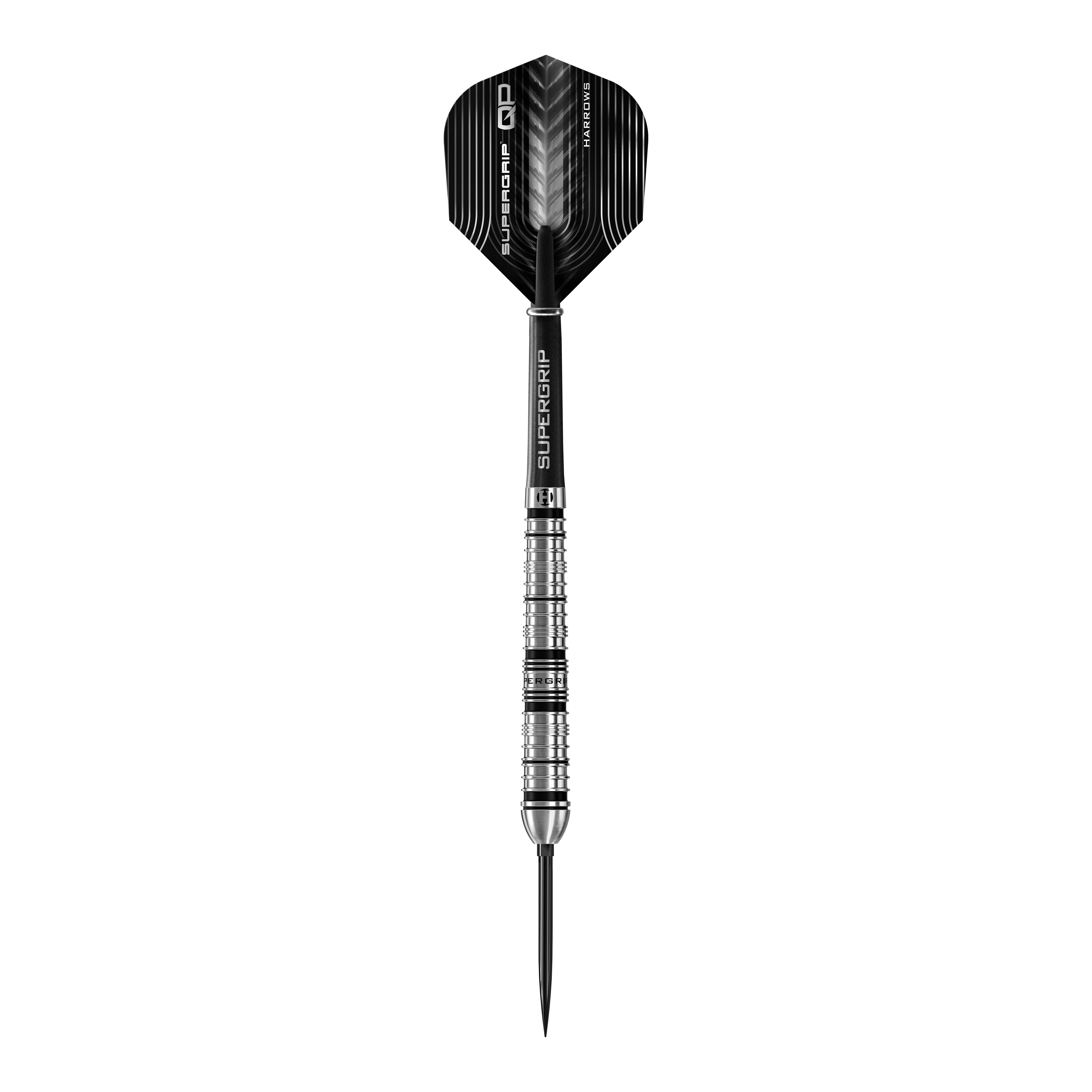 Harrows Supergrip Tapered Quick Point Steel Darts Abgebildet sind die Harrows Supergrip QP Tapered Quick Point Steeldarts. Sie eignen sich ideal für Steeldartspieler auf jedem Niveau.