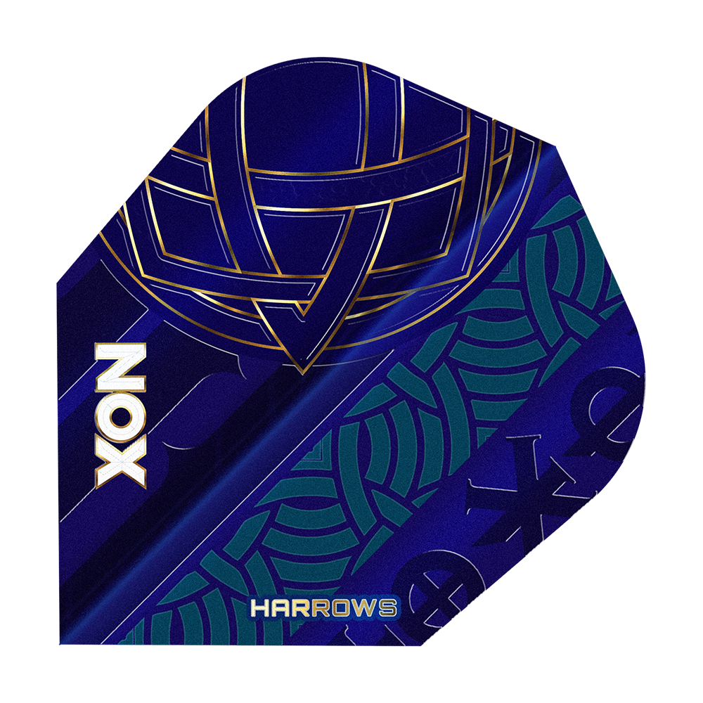 Harrows Nox No6 Flights Gezeigt werden die Harrows Nox No6 Flights. Diese Flights sind für Dartspieler gedacht.