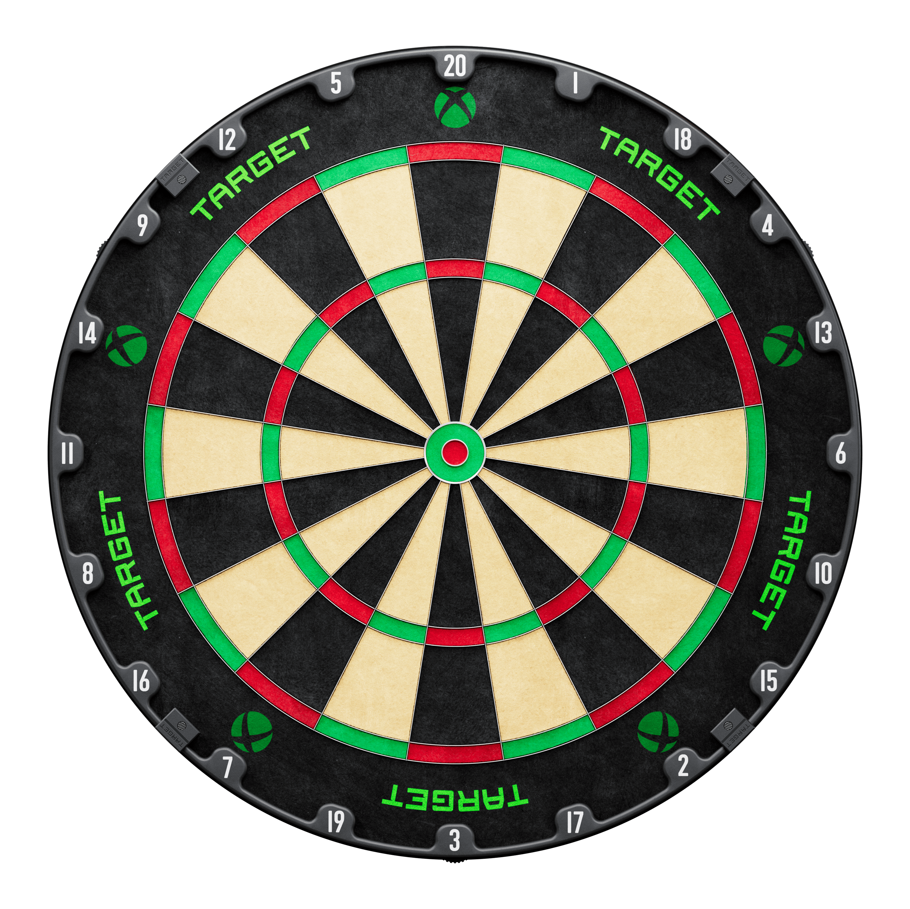 Target Xbox Dartboard Surround Bundle Das Bild zeigt das Target Xbox Dartboard Surround Bundle. Ein Set für Darts-Liebhaber zur Verbesserung des Spielerlebnisses.