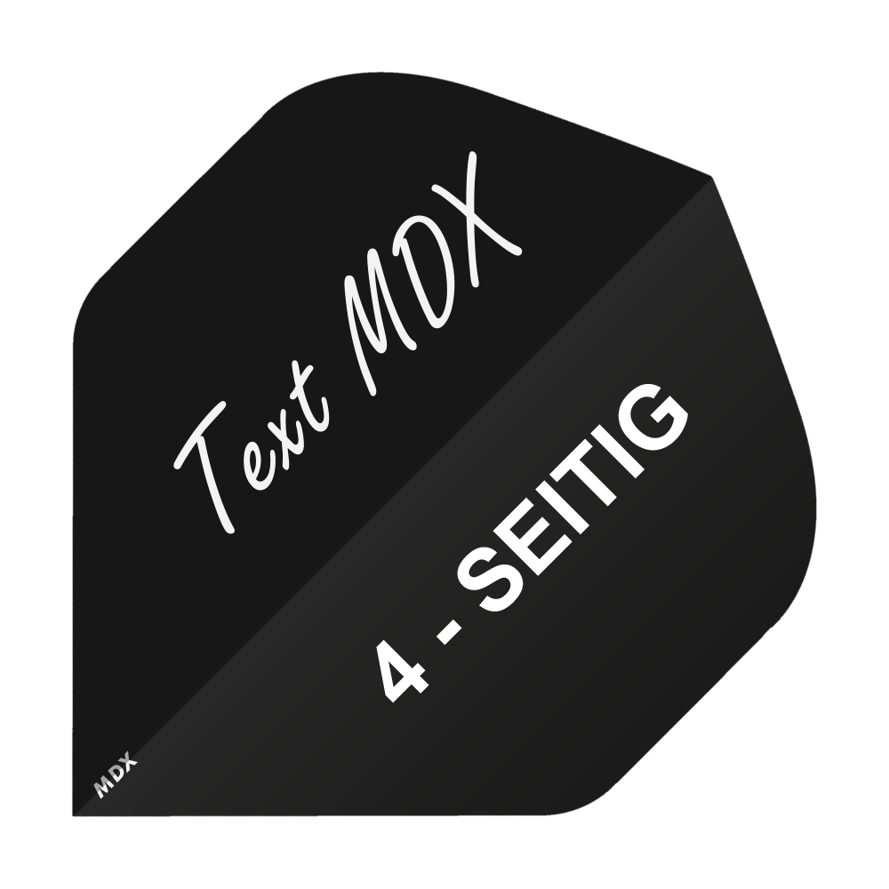 10 set of printed flights 4-sided - desired text - MDX